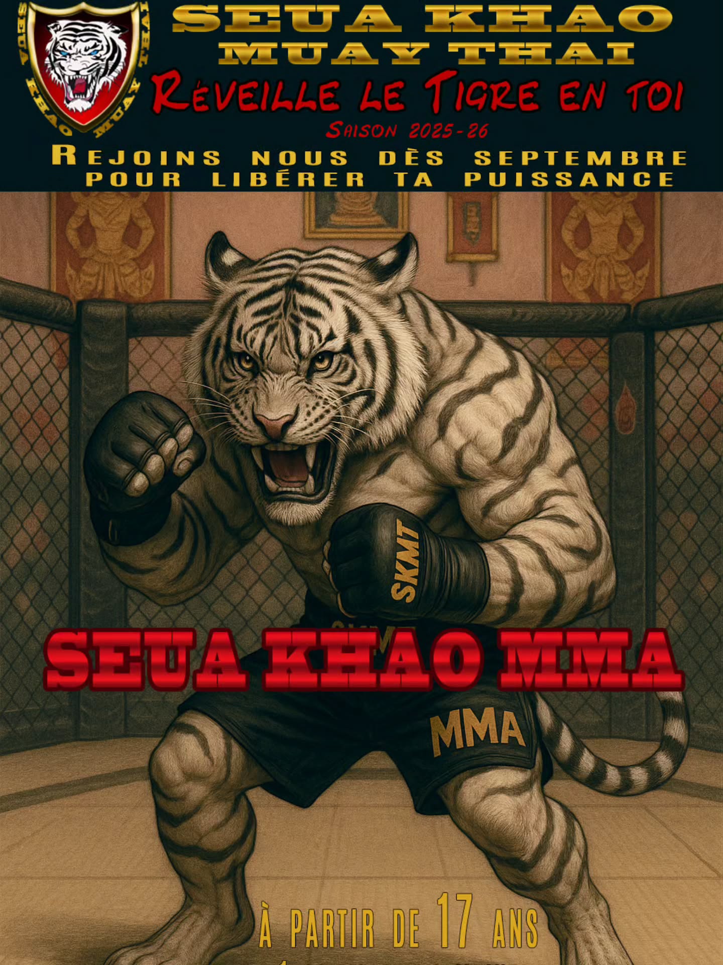 ⏰J-3 avant le premier cours de MMA au SKMT 👊🏼
Cours assuré par notre instructeur @barak_moses
Venez découvrir le sport de combat le plus complet avec des percussions et du travail au sol.
Pour rappel, le cours de MMA est une option en plus de votre adhésion au cours de Muay thaï au SKMT.
👉🏻 Un atout unique :
✅ Un coach spécialisé en Muay Thaï et striking
✅ Un coach spécialisé en MMA
💥 Venez développer vos compétences, enrichir votre style et découvrir une nouvelle approche des arts martiaux.
📍Inscriptions ouvertes dès maintenant sur notre site internet www.seuakhaomuaythai.fr
Rejoignez nous 💪🏻
#SKMT #muaythai #MMA