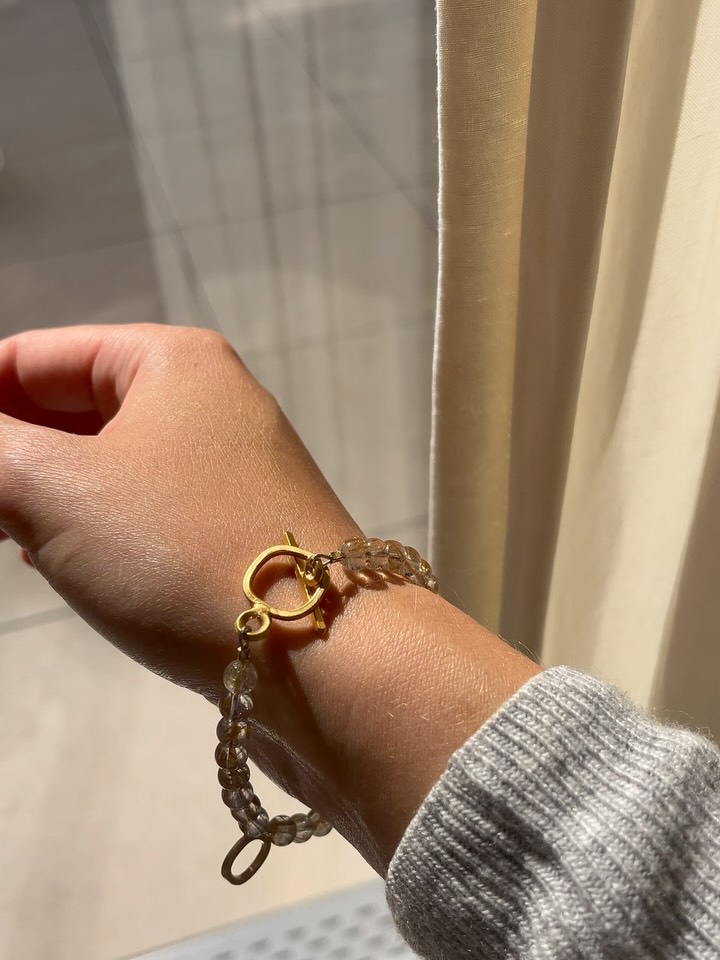 🌟🌟Rutilquarz und vergoldete Elemente 🌟🌟