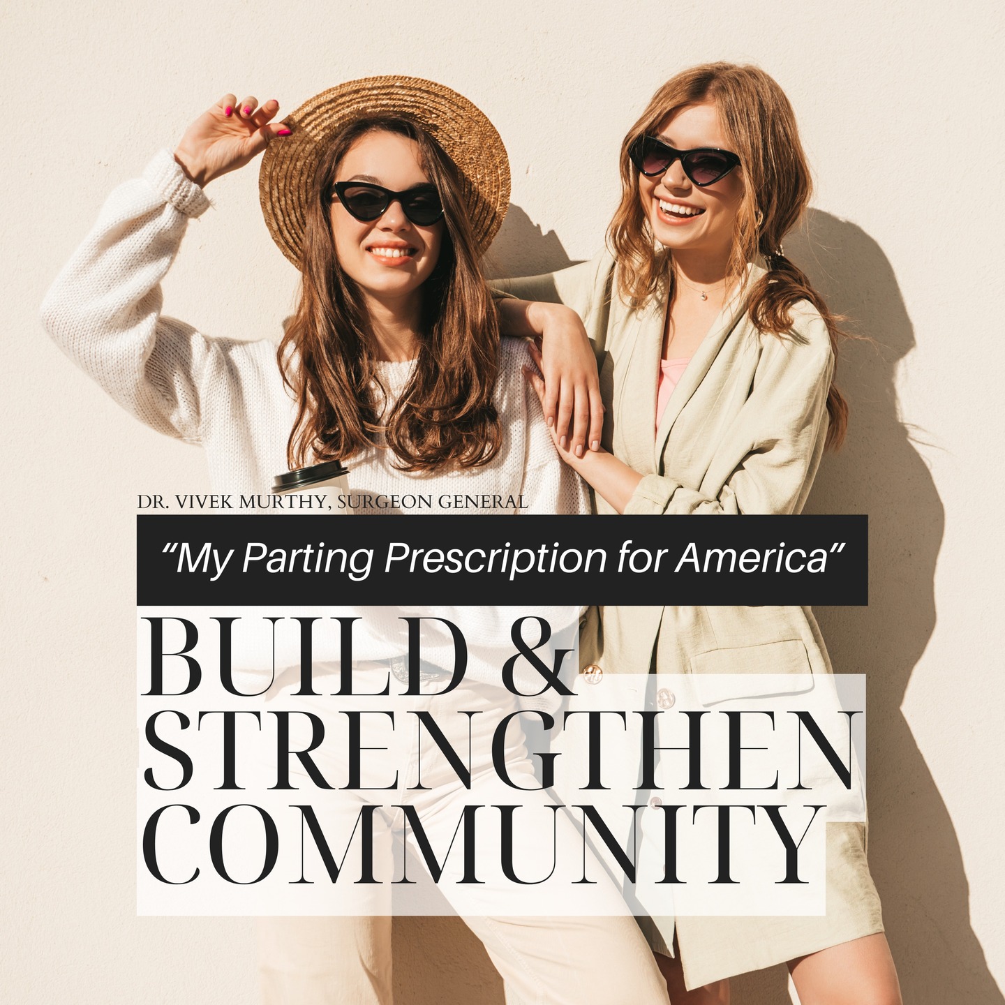 As the former US Surgeon General's term came to an end earlier this year, he gifted us with a parting prescription calling for individuals to come together and commit to each other, to choose community and be community builders in their own neighborhoods, schools, workplaces, family, and friend circles. In meeting hundreds of Americans across the country from all walks of life he has come to understand the core need for belonging and connecting as critical medicine for our individual and collective healing. He outlined three core elements needed to build a stronger community — relationships, service, and purpose. In developing these core elements, he believes one can find fulfillment in life. In his time as surgeon general Dr. Vivek Murthy worked on bringing light to the epidemic of loneliness faced by one-third of adults and one half of the young people in America. Loneliness leads to increased anxiety, depression, dementia, heart disease, and premature death, as studies have shown. The antidote to loneliness is to connect with others and build relationships with those who see us and allow us to be ourselves, giving us a sense of belonging, which serves as another balm for loneliness. We challenge you to take a little extra step today — and in the days to come — to build and strengthen your community. It could be as simple as offering a smile or saying hello to someone who may be by themselves. No matter how small the gesture, it can make a real difference in how others feel — and you’ll find that acts of kindness are just as impactful for you as they are for those around you.