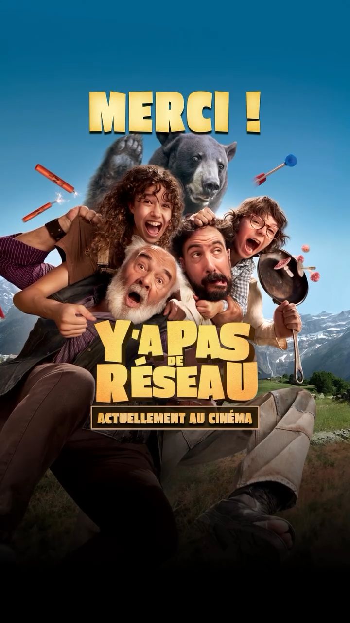 Merci aux plus de 500 000 spectateurs qui ont vu Y’A PAS DE RÉSEAU au cinéma ! À votre tour de découvrir le succès de l'été, actuellement au cinéma 🍿
Réalisé par Edouard Pluvieux, avec Gérard Jugnot, Maxime Gasteuil, Julien Pestel, Manon Azem, Roxane Barazzuol, Roman Angel, Bernard Farcy et Zabou Breitman
Un film Logical Content Ventures et @pathefilms
#YaPasDeReseau @eddyrainy @gerardjugnot.off @maxime.gasteuil @julienpestel @manonazem #RoxaneBarazzuol #RomanAngel #BernardFarcy @zaboubreitman @julien.santini @laspalmerascinema @nolitacinema @studiotf1 @festivalpedhuez