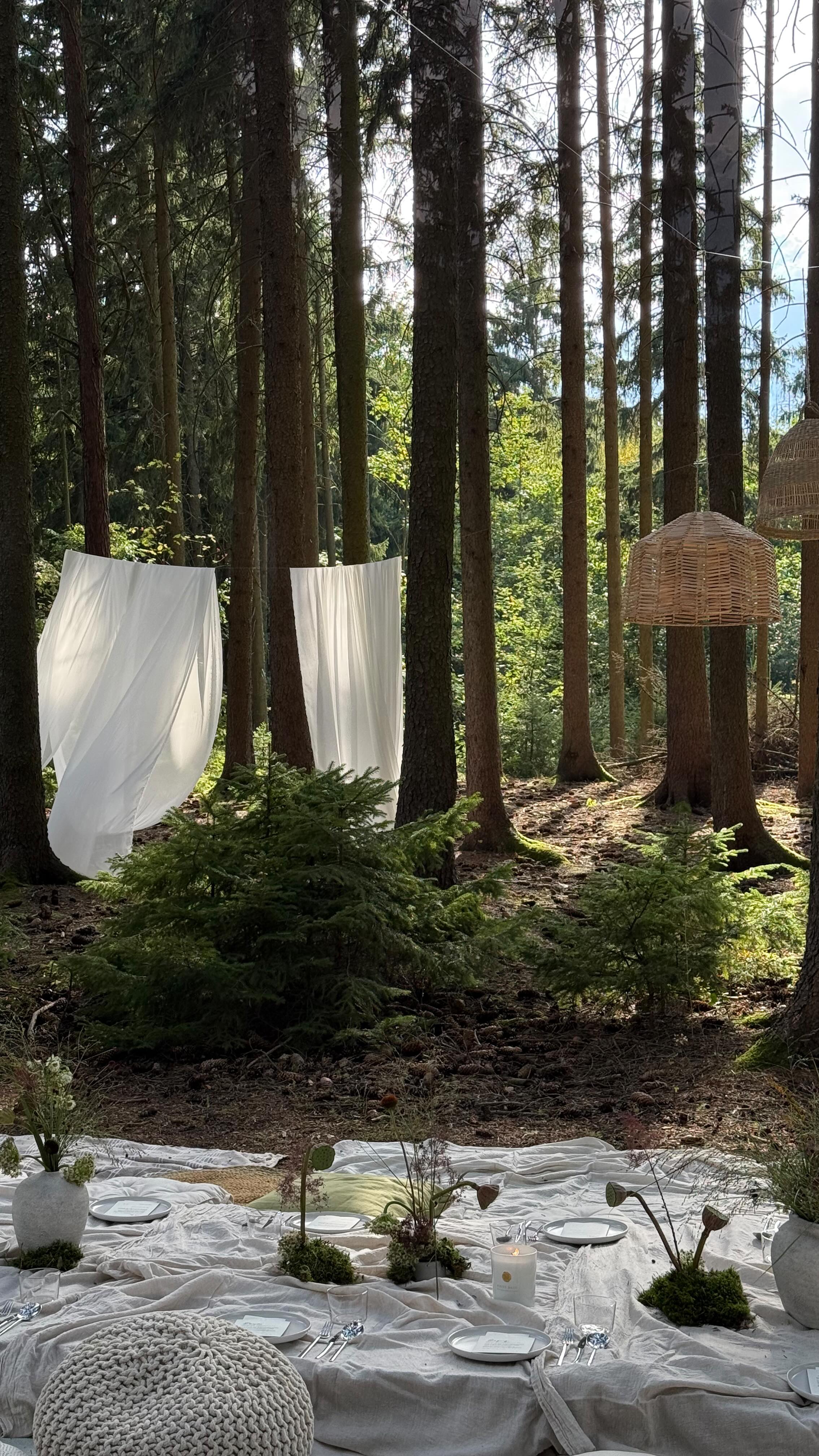 @yogamovementprague je naše srdcovka stejně tak i jejich Experienc, na které už roky rády chodíme. Když nás Adél z YM oslovila s tímhle eventem, bylo to jasné ANO! A ještě společně se @zeme.projekt jsme vytvořily tuhle oázu - les, jóga, jídlo, klid. 🌲