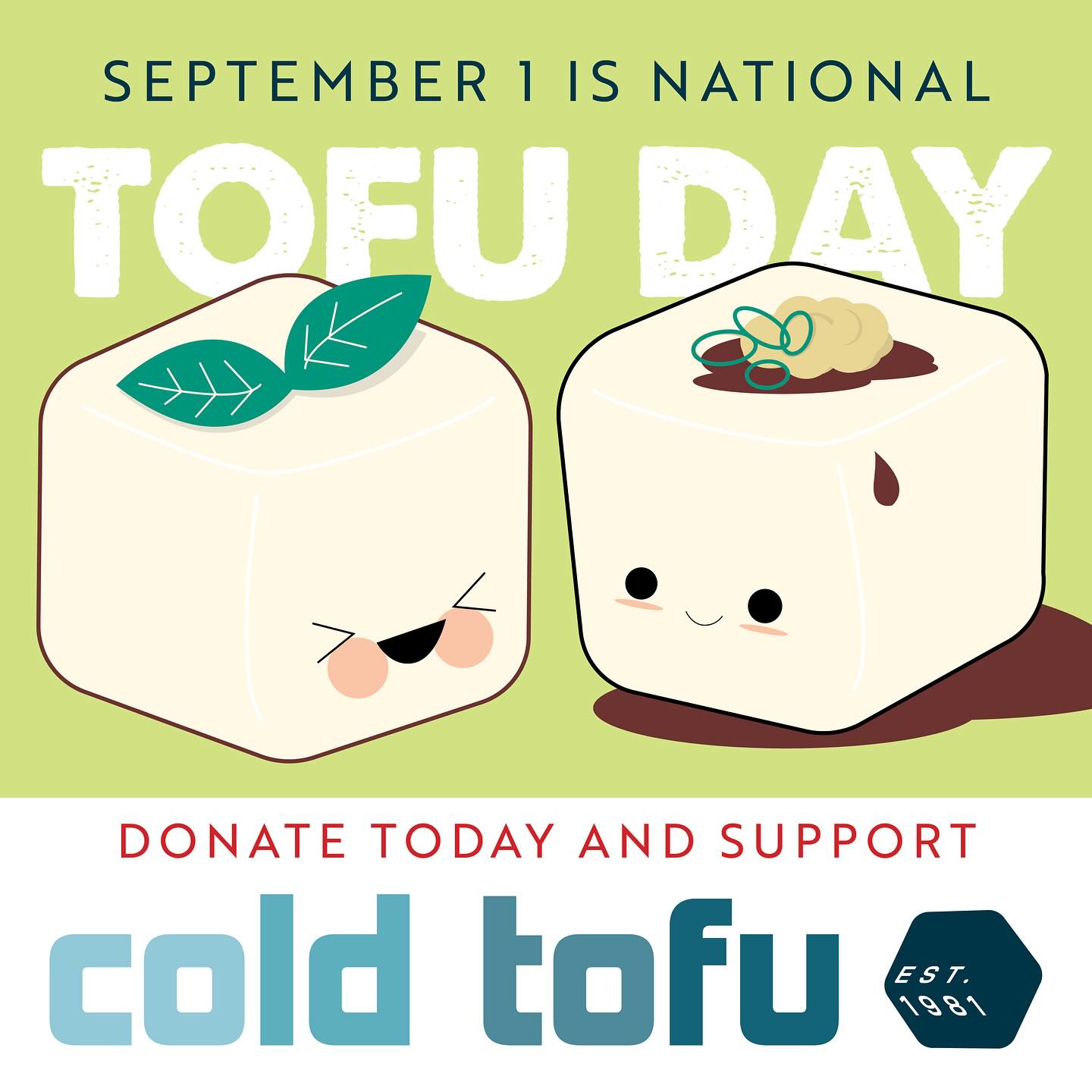 Help support Cold Tofu on Int’l Tofu day! We have big things coming up next year, and any donation would help us out. Support the nation’s first and oldest Asian American Improv and Sketch Comedy group :)
Donate at www.coldtofu.org today!
#internationaltofuday #coldtofu #tofuday #tofu #asianamerican