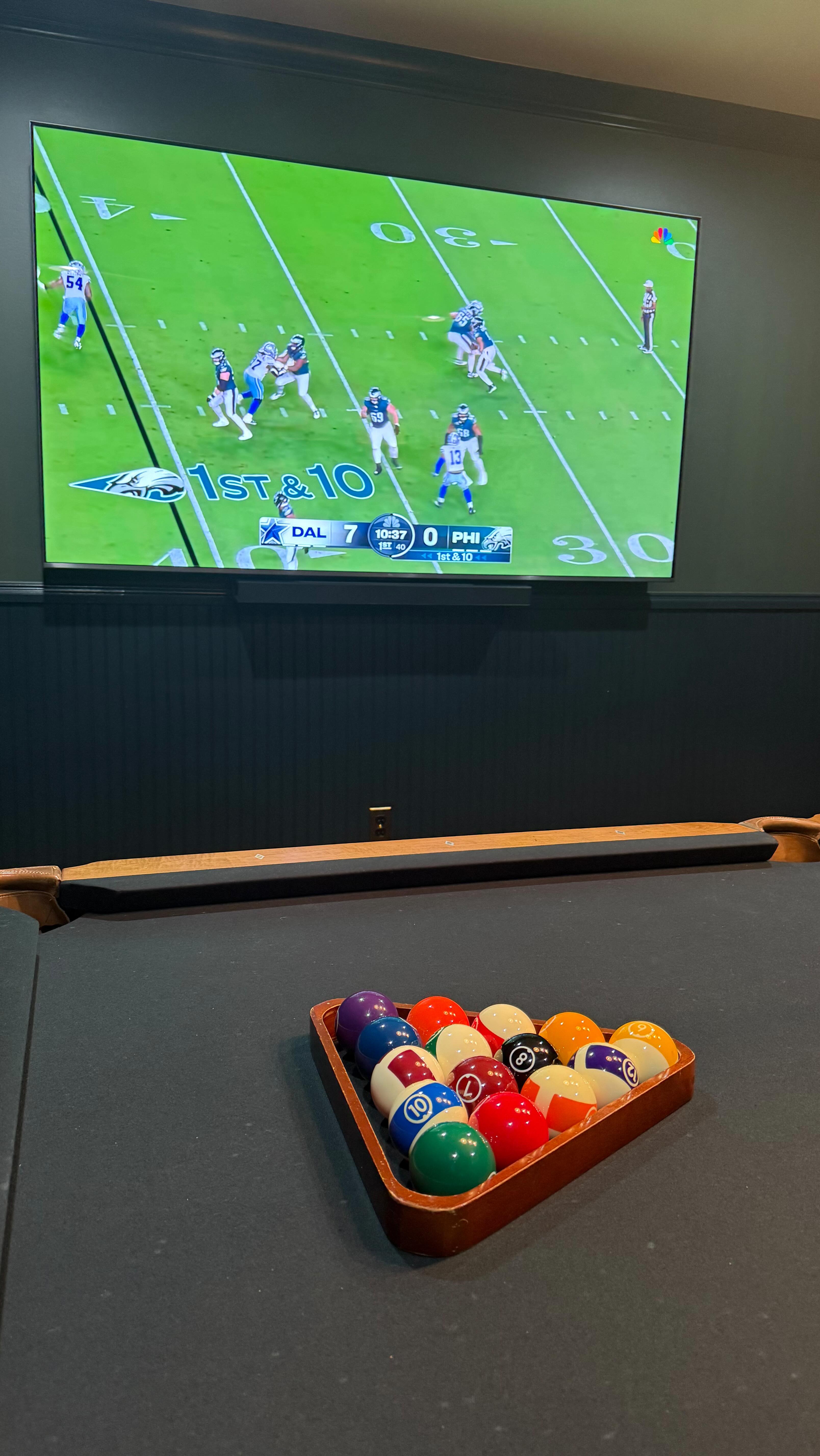 Huge 85” with soundbar taken care of for a client in #ChantillyVa Just in time for football season! #FullTiltTv
