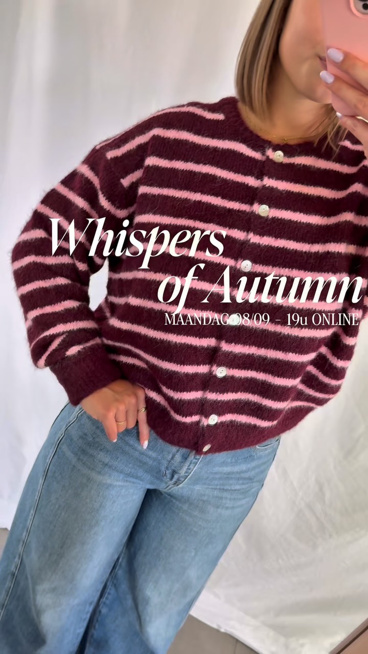 Whispers of Autumn
||| Maandagavond 08/09 - 19u online 🍂🧸☕️
•••
#butica #buticawebshop #webshop #kledingwebshop #onlinewinkelen #shoplocal #nieuwecollectie #shoponline #prefall #fallstyle