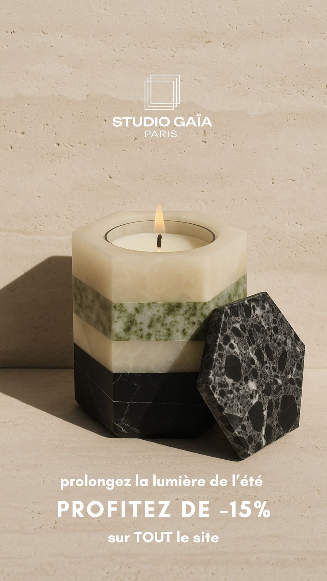 ☀️ Été Infini
On prolonge la lumière de l’été avec une offre exceptionnelle : -15% sur l’intégralité du site ✨
Vases, bougies, mobilier, colonnes… toute la collection est concernée, même les devis en cours et les pièces en céramique.
Pas de code, la remise s’applique automatiquement dans votre panier
👉 Offre valable jusqu’au 20 septembre 2025.