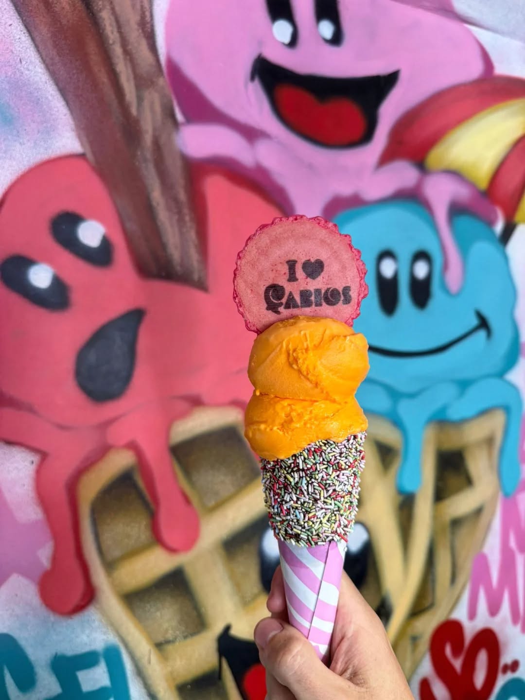 Irn-Bru Gelato, big flavour alert. #irnbru #gelato #icecream #hitchin #letchworth #london #foodie