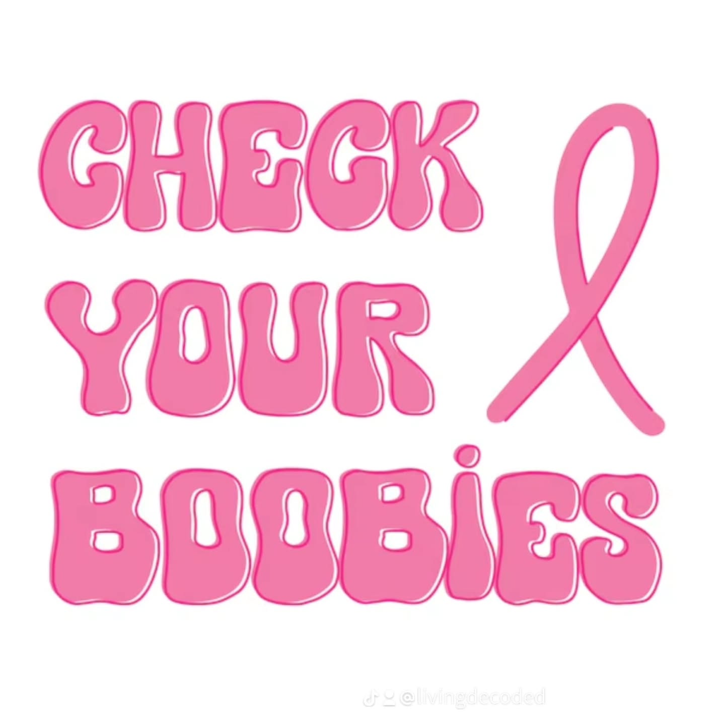 If you've had a busy day like me making sure the last minute things are in place for back to school/college/uni then your probably exhausted. I hear you.
But as part of my breast cancer awareness campaign, it is that time of the month where I remind you to take a few minutes for yourselves and check your chest for any lumps, bumps and any other things that just don't feel or look like they normally do.
Check them before you go to bed tonight. Or do it right now 🩷 xx
#breastcancerawareness #breastcancer #livingdecoded #checkyourchest #1stofthemonth