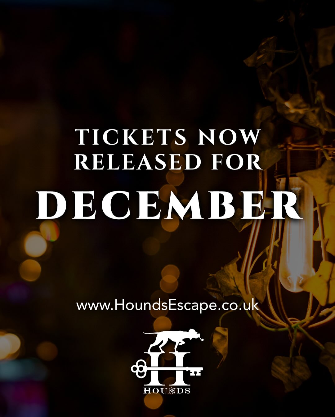 DECEMBER TICKETS JUST LANDED 🎄🎟️
Got an occasion coming up in December? Birthday? Stay/Hen do? Anniversary? Or the annual staff party?
We’ve released tickets over 250 Missions and 80 Live Experience showings through December, available to book now!
Our 🌟VIP list members🌟 have received their early-bird special offer. You can sign up to the VIP list for free to get in on next month’s early-bird discount, as well as a loads of other exclusive offers.
🌟The UK’s top rated experiences
📍 45 mins from Central London
📆 Book tickets in advance!
🎟️ Ticket link in bio 🎟️
@HoundsEscape
#LeaveRealityBehind
#ImmersiveExperience #LondonAttractions #ThingsToDoInSussex