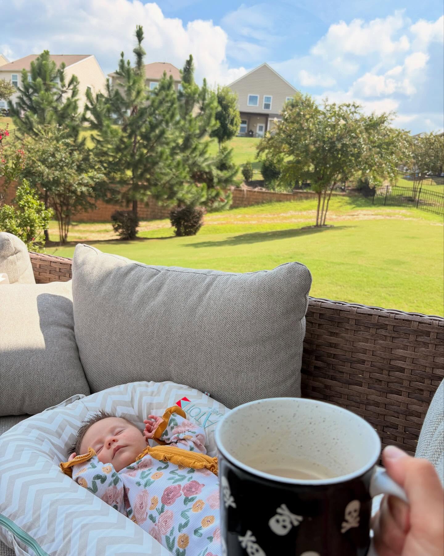 Good Morning ☀️ Taking a moment to enjoy some coffee and fresh air on this beautiful Sunday.