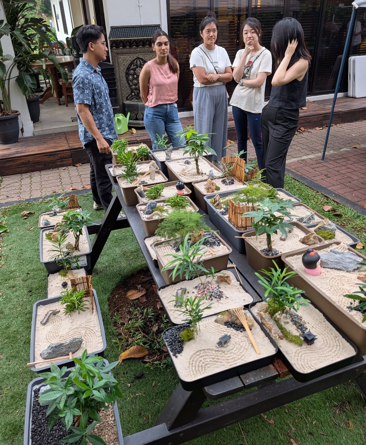 Corporate Mini zen garden workshop!