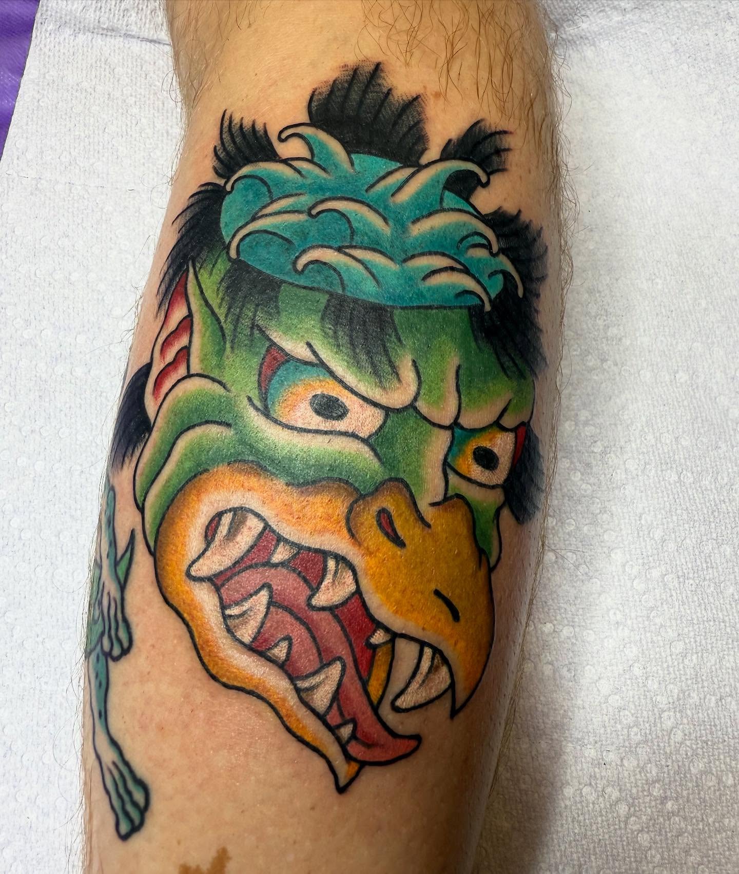 Kappa made for Travis, thanks again man! Would love to do more like this. Got time September/October for your tattoo wants n needs! DM to set up your appointment! Made here at @cybertrontattoostudio
•
#traditionaltattoo #traditionaltattooflash #kappatattoo #dentontattoos #dentontattooartist #dfwtattoos #dfwtattooartist #texastattoos #dentontattooshop #unt #dentontexas #dfwtexas
