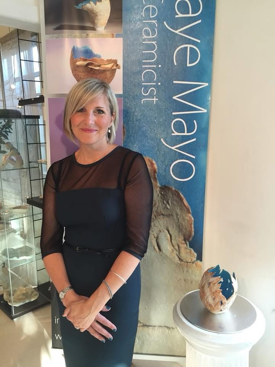 This is a memory from 10 years ago today. I think this is one of my favorite pictures. I was ten years younger... less grey hair, wrinkles etc, etc. Ive just sat here and pondered this picture and where I was in life at that time. I’d only just begun making sculptures from leaves and feathers, and I think they echoed something of where I was at back then. The work became more focussed upon fragility, and testing the limits of the clay. It was just over 2 years since l’d lost my dear Mum. I was a bit lost without my amazing Mum. Mum and Dad adopted me from a children’s home in Tunbridge Wells, the only girl amongst all boys. Mum was strong, she would have been at this private view if she could have, cheering me on and supporting me as she always did, and as Dad has sweetly continued to do. My hero.
It was a special time, Julie who ran The RT Gallery was great fun to work with, and she always was enthusiastic about the next collection of work. I never forget that she thought Cate Blanchet owned a piece of my work, and would tell visitors that she owned some, but she’d confused her with Dame Judy Dench who had sweetly bought one my pendants at a local Art Show. This always makes me chuckle!!
I have been honoured to work with such great galleries over the years. It means so much to me because the work gets a platform that it otherwise wouldn’t have. I always count it as a privilege.
So a little nod to my lovely Mum and Dad, Julle, and thank you to the fantastic and wonderful galleries that support me.
#artsy #artistic #gallery #sculpture_art #ceramicsart