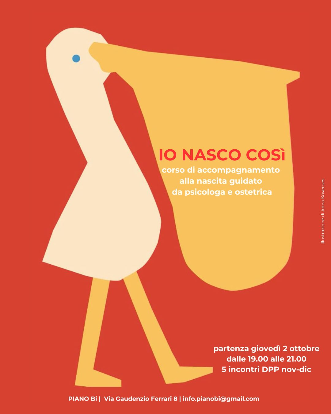 CORSO PREPARTO IN ARRIVO 🐣
Giovedì 2 ottobre iniziamo il nostro ciclo di 5 incontri per accompagnare i genitori in questo bellissimo percorso!
Corso tenuto dalla nostra ostetrica @ostetrica.eleonorasciascia e psicologa @mariaurd 🤍
Giovedì dalle 19.00 alle 21.00
Per info e prenotazioni info.pianobi@gmail.com
