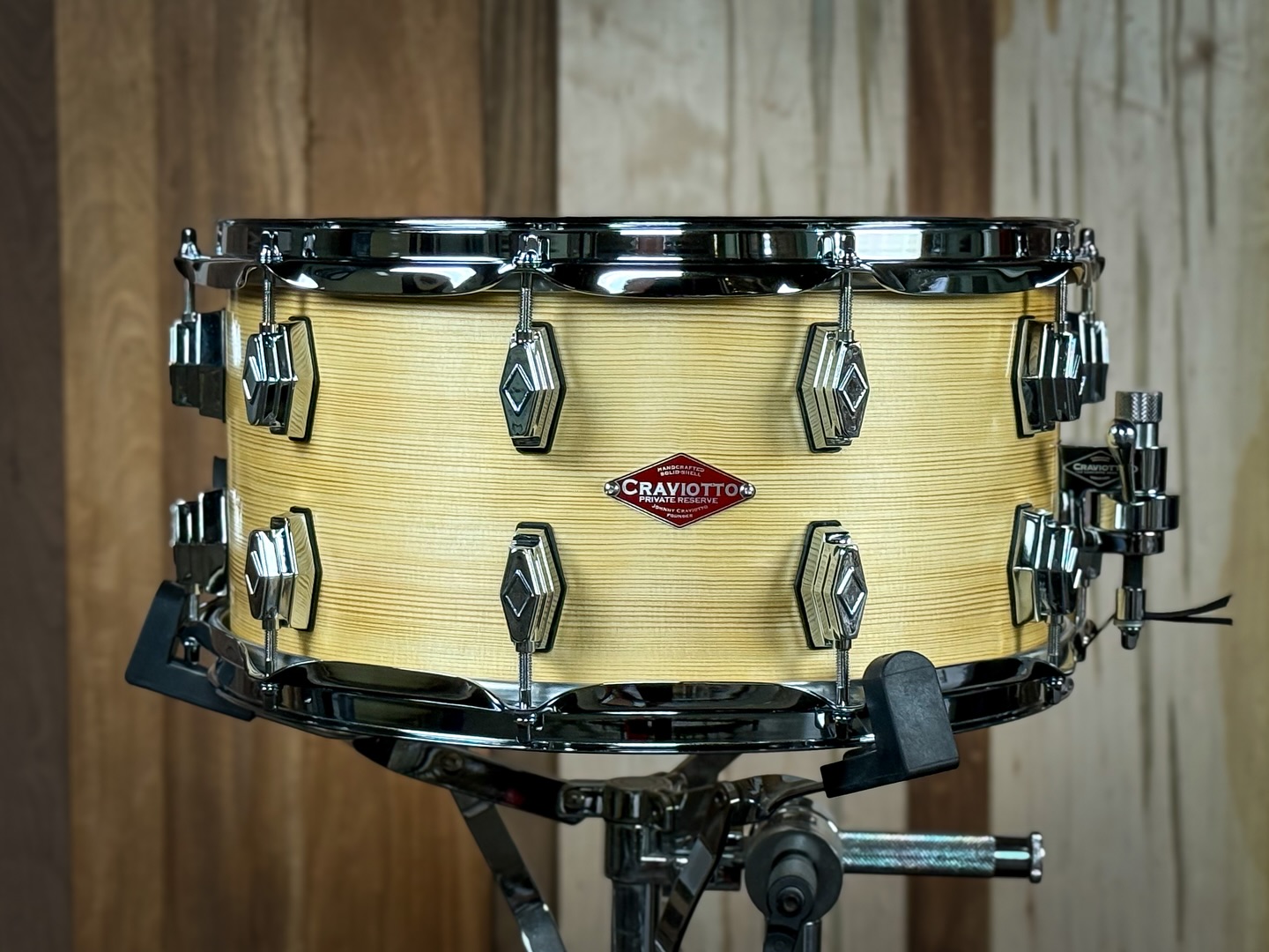 Private Reserve 7x14 Carpathian Spruce, with 45 degree bearing edges, mini diamond cast double lugs, and finish in satin oil.