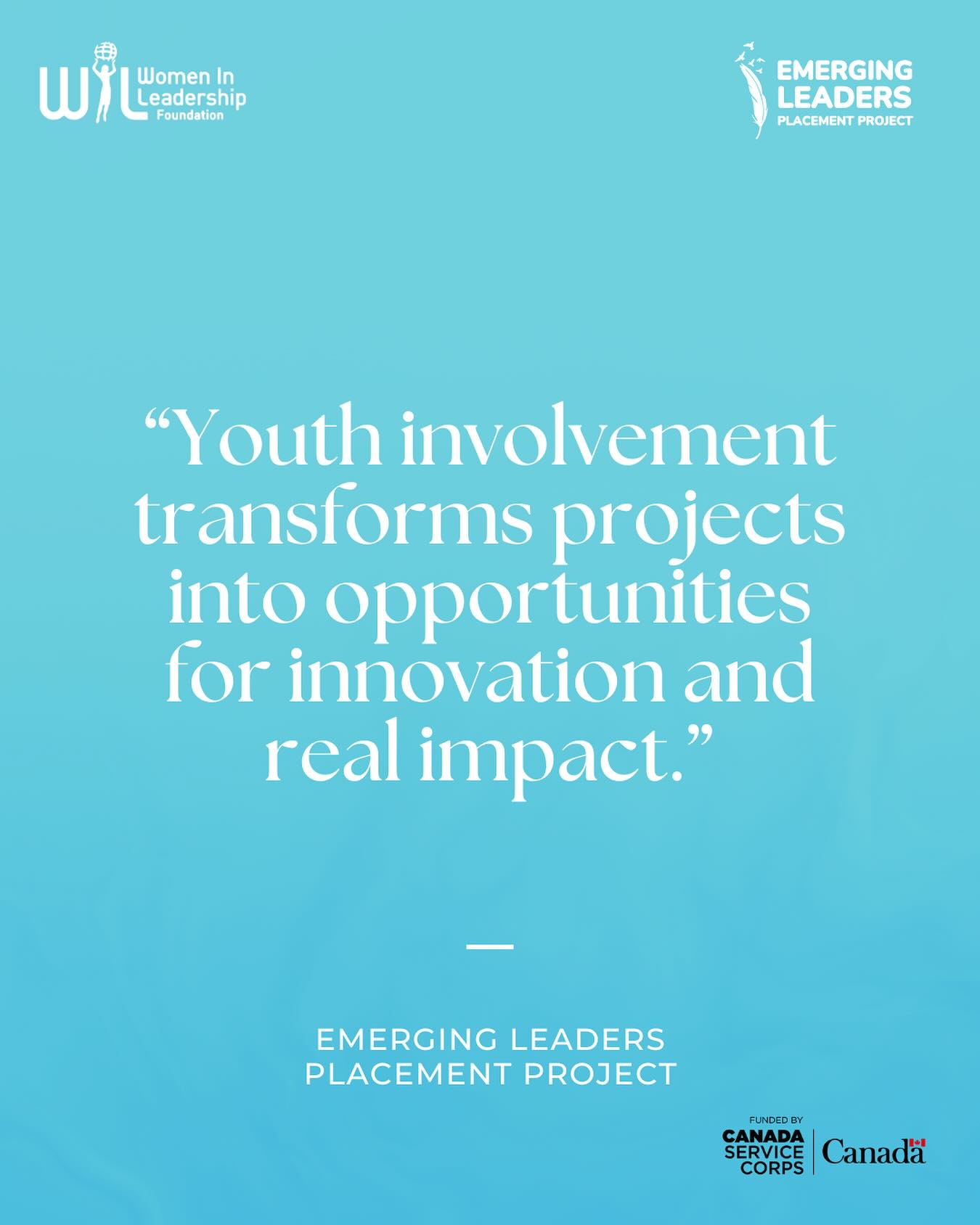 Youth don’t just join your projects, they transform them. Their ideas spark creativity, their energy drives results, and their perspective reshapes what is possible. Partnering with young leaders helps your organization grow and thrive 🌱
🔗 Learn more in our bio under Emerging Leaders Placement Project
Proudly funded by Canada Service Corps.
#EmergingLeaders #YouthLeadership #CanadaServiceCorps #LeadersToday #NonProfitPartners #MentorshipMatters #YouthInAction #IAmAVolunteer