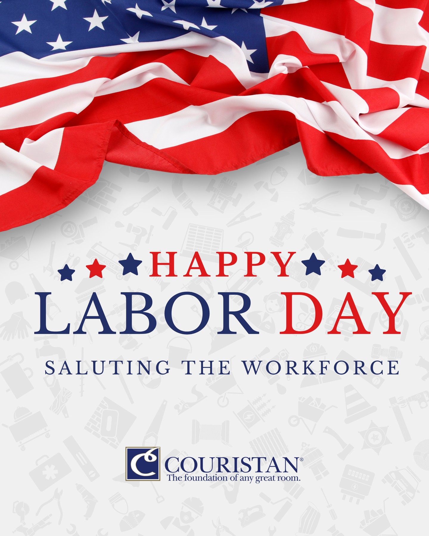 Labor Day is a time to celebrate the achievements of workers everywhere. Thank you to our amazing team for all that you do.❤️💙
•••
#couristanhospitality #couristancontract #couirstancarpets
