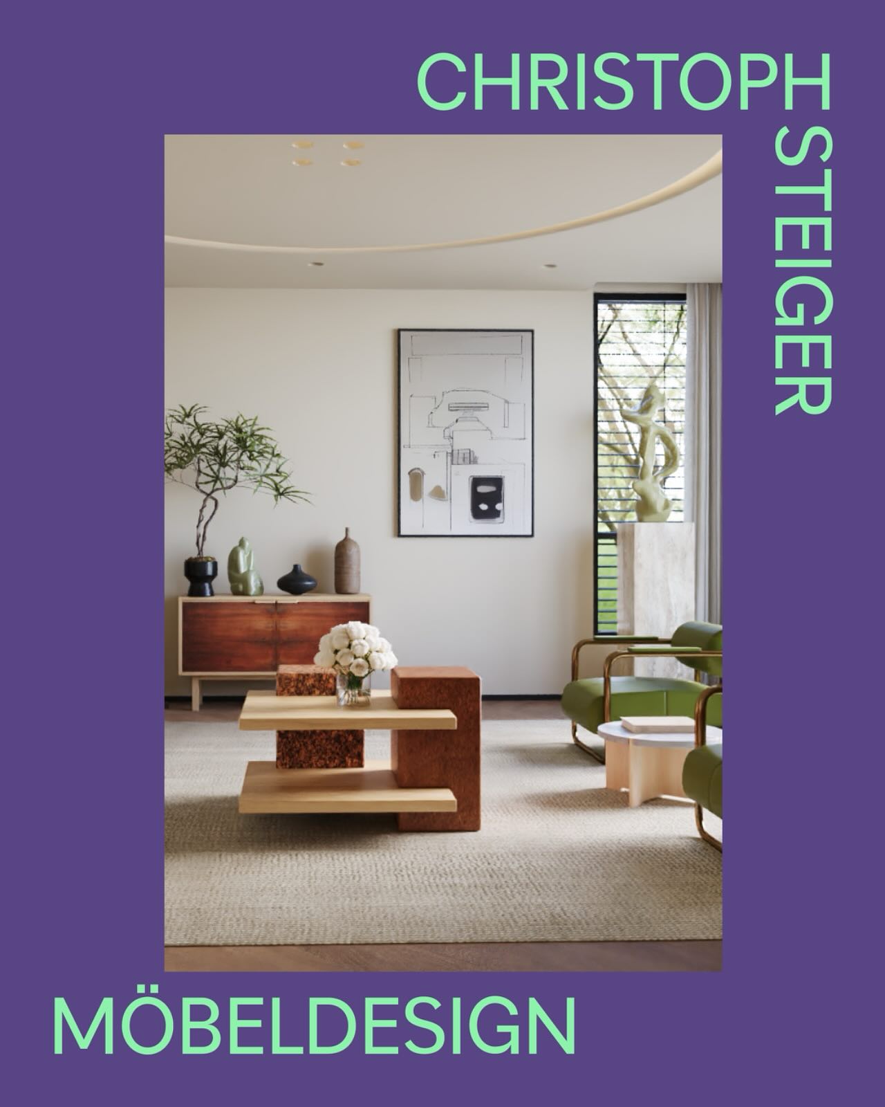 Studio Christoph Steiger entstehen Möbel und Objekte, bei denen verschiedene Materialien wie Holz, Stein, Messing, Kupfer, Metall und Kork aufeinandertreffen. In klarer Formensprache und mit viel handwerklicher Sorgfalt verbinde ich diese Werkstoffe zu schlichten, langlebigen Stücken.
Jedes Material darf seine eigene Wirkung entfalten – roh, lebendig und ehrlich.
Auf der Designmesse zeige ich neue Arbeiten, die Reduktion, Funktion und Charakter vereinen.
#DesignFurniture
#MaterialMix
#MinimalDesign
#Craftsmanship
#HonestMaterials
#SustainableDesign
#ContemporaryDesign
#HandmadeFurniture
#InteriorInspo
#FurnitureDesign
@christophsteiger_studio mit dir fühlen wir uns daheim❤️