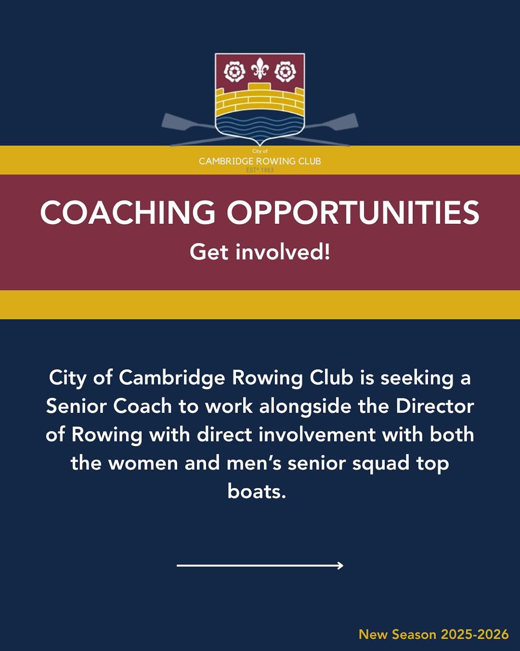 Hop on the CCRC success train and come coach with us next season. All info on the slides. Get in touch!