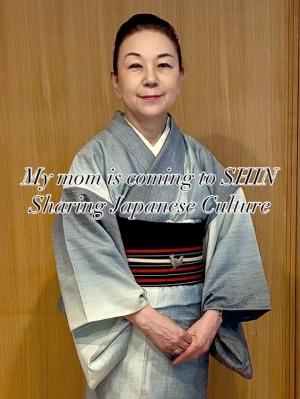 September 13 and 27
My mom is coming to sharing Japanese cultures.
1) Japanese Matcha tea ceremony (茶道)
2) Japanese Calligraphy (書道)
お母さんに愛情深く育ててもらったこと、とても感謝しています🥰
ついに!5年越しにオランダに来てもらえる❣️
私が心から大事にしているSHINで、SHINを愛してくださる皆さんと素敵な時間を過ごせることを楽しみにしています☺️