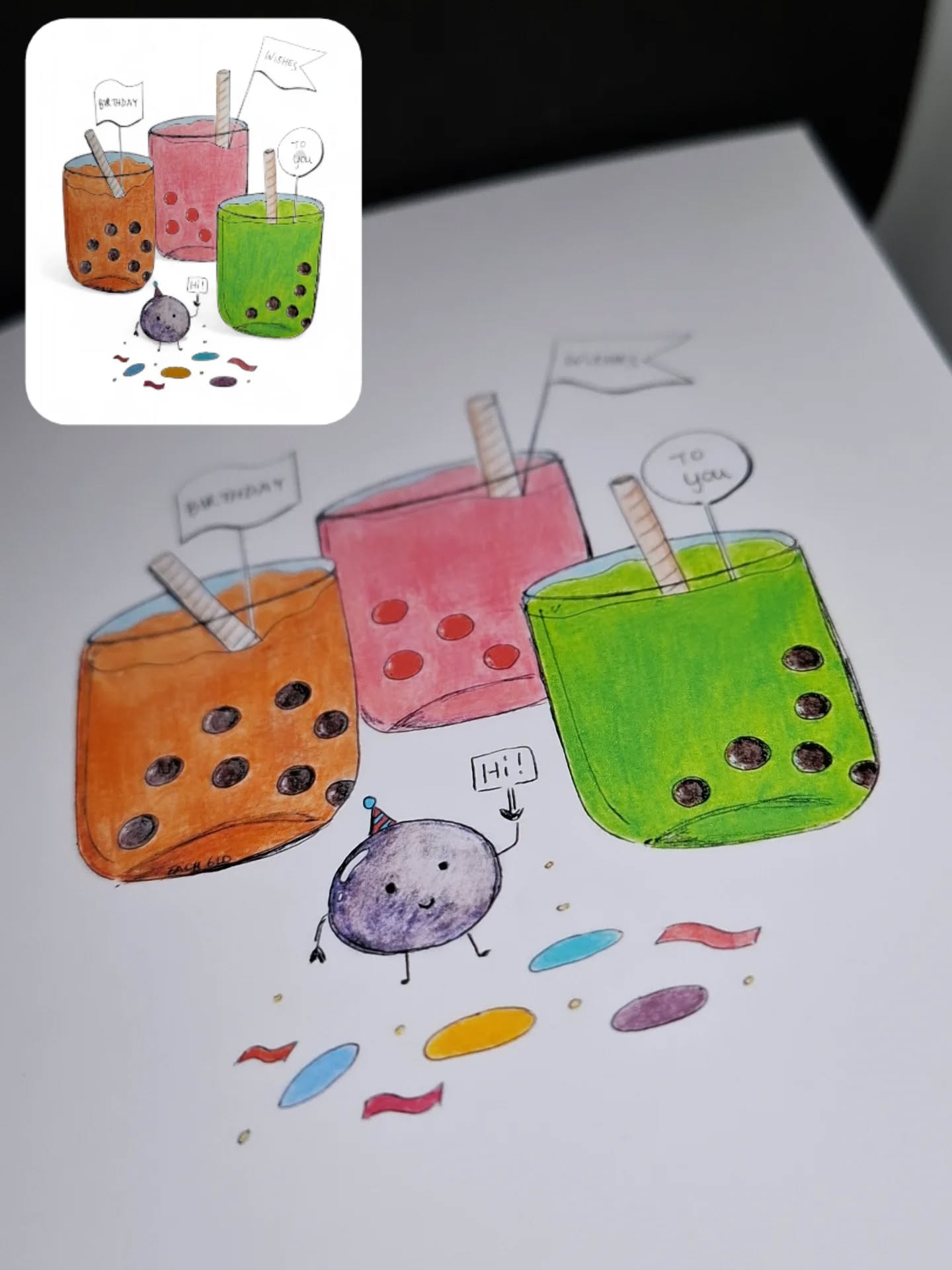 A bubbly birthday 🧋
.
.
.
#design #greetingcards #gifting #madeinaustralia #birthdaygift #boba