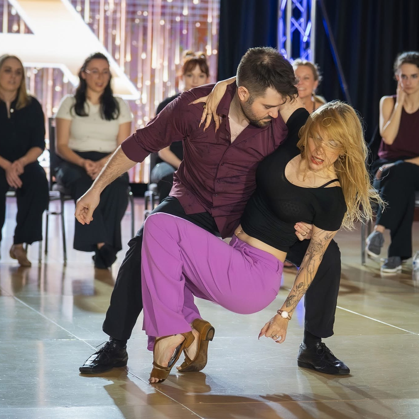 Join us tonight for three levels for West Coast Swing, every Monday night at Starlight Dance Studio!
Basics - 6:30pm
Level 1 - 7:30pm
Level 2 - 8:30pm
WCS Basics: The WCS Basics class is a repeating monthly class that introduces the fundamental elements of West Coast Swing. If you’ve previously taken the WCS Basics class, you’re welcome to drop-in any week of the month. If it’s your first time, we recommend taking the series from the very beginning. If you’re just beginning to explore dancing a second role, we recommend you start here as well. Since this class is introductory, there are no requirements to attend.
Level 1: We recommend taking the WCS Basics class for a minimum of 1-2 months before joining Level 1. If you can comfortably dance your basics to a whole song, you are ready to move up.We encourage you to take both WCS Basics and Level 1 concurrently for several months before joining Level 2, though this can vary depending on your previous dance experience, how frequently you social dance, or if you supplement group classes with private lessons.
Level 2: We recommend taking both Level 1 and Level 2 as you expand your knowledge and get comfortable with the faster-paced Level 2 classes.Students will be in Level 2 for years and perhaps never move to Level 3. After dancing in the Level 2 class and developing confidence in that material, you are welcome to ask the instructors about attending Level 3.