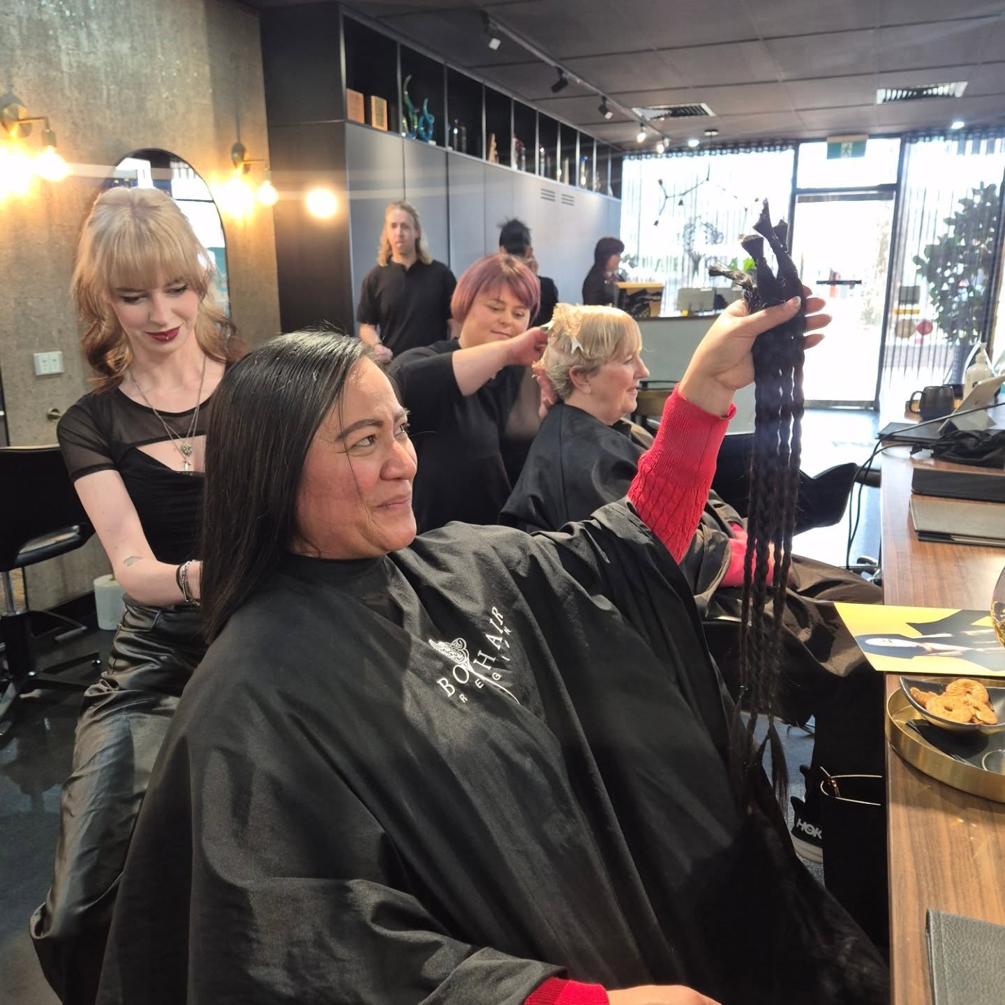 Act of Kindness kind Of Day 🩷
We’re so proud to share that our beautiful client, Daisy has just donated her hair to @sustainablesalonsanz
a thoughtful and impactful gesture that transforms her lovely locks into hope and confidence for others.
Here’s how it works.
Her plaited ponytail (at least 20 cm in length) will be sent to @sustainablesalonsanz where it will be sorted and distributed to verified charities and independent wig makers, including organisations such as Variety – the Children’s Charity and the @alopeciaaaaf
Australian Alopecia Areata Foundation. These organisations create charitable wigs for individuals experiencing medically induced hair loss such as children or adults undergoing chemotherapy or living with alopecia.
Even when the hair is chemically treated, it’s still accepted (as long as it meets the length and preparation requirements), and it will be used to bring comfort and confidence to those who need it most.
Cut by the amazing
@charlotte_thehairstylist 🥰
.
.
.
.
#sustainablesalonsaustralia #sustainable
#bondhairreligion