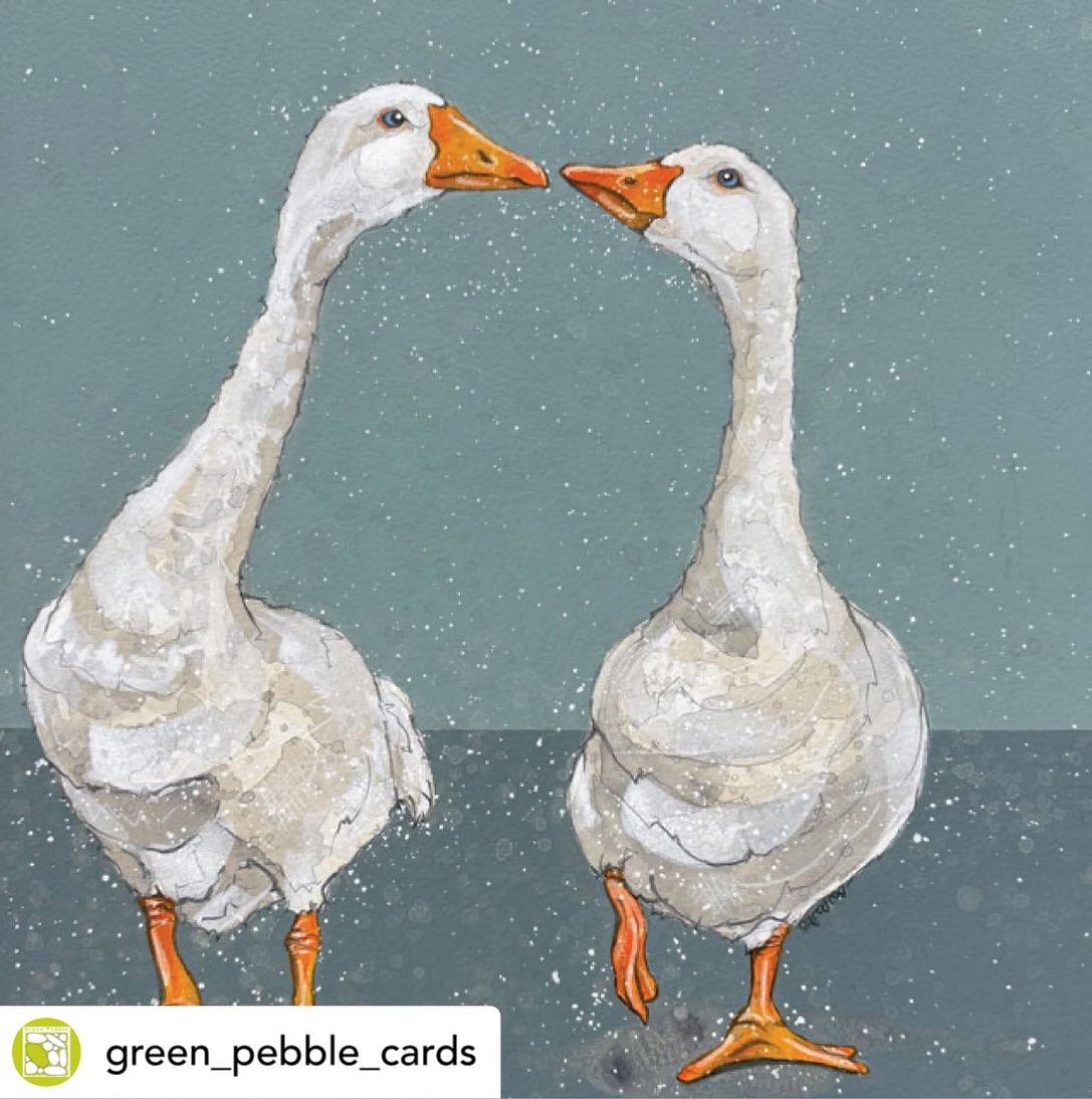 🪿New Card ”Just the two of us “
Now available …. beautifully published by @green_pebble_cards now available online .. click on the image to buy 🖇️