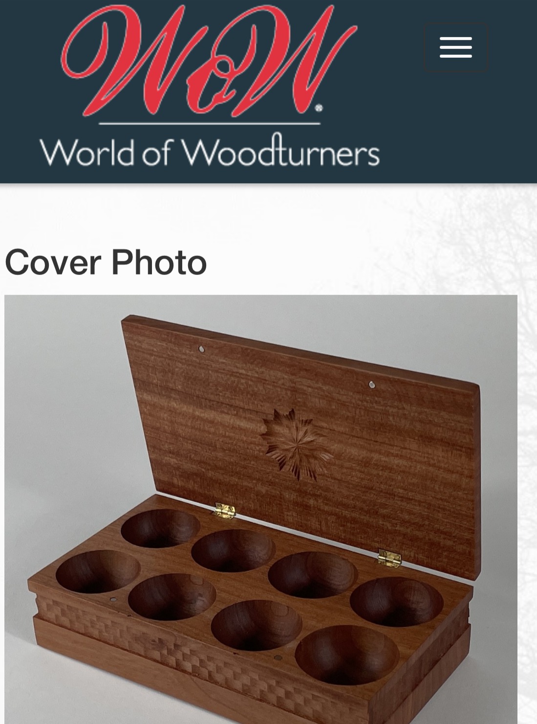 Thank you to Terry Scott on the cover team at WOW for selecting our Pill Box as the cover of the day yesterday on the World of Woodturners site. Always an honor to have your work selected and acknowledged. 😊
darawoodworks.com