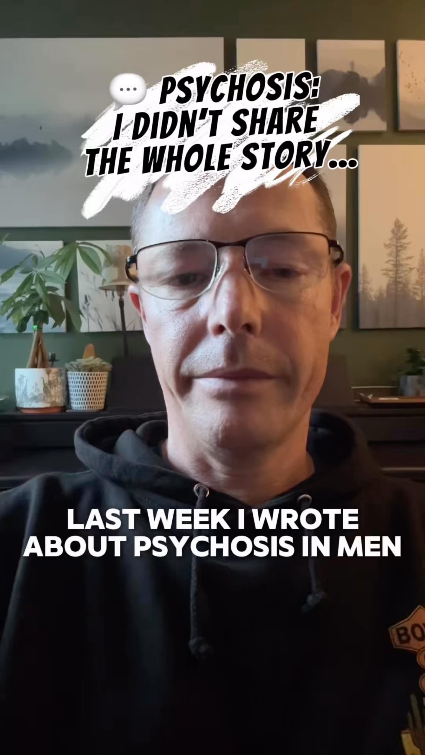 💬 Psychosis: I didn’t share the whole story…
Last week, I produced a video and wrote an article about psychosis in men.
But I left something out - my own experience.
Ten years ago, I was on a locked psychiatric ward after becoming suicidal. That’s when I experienced my first psychotic episodes - and it was terrifying.
For years I’ve kept that part of my story hidden. But if we’re serious about breaking the stigma around men’s mental health, these are the conversations we need to have.
I’ve written a new post sharing my experience - not just the fear, but also what helped me through. You’ll find the link in the comments.
👉 If this resonates, I’d be grateful if you shared it on. These stories matter.