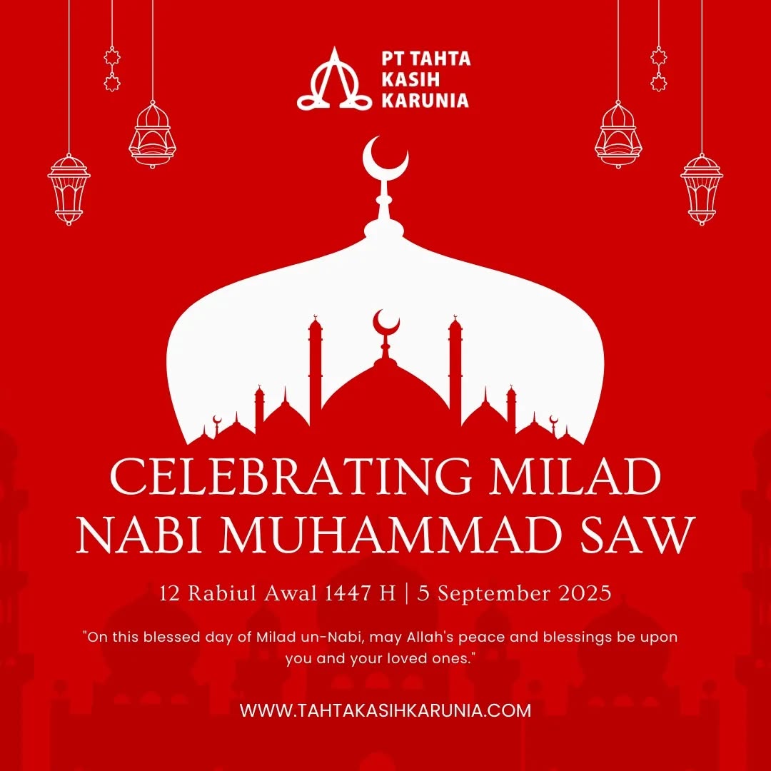 Selamat memperingati Maulid Nabi Muhammad SAW. Semoga kita semua senantiasa mendapat rahmat, berkah dan hidayah dari Allah SWT.
#TKKsafety #SafetyFirst #maulidnabimuhammadsaw
