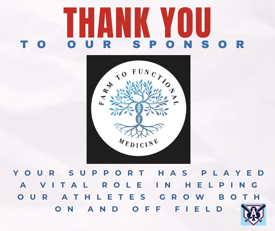 We sincerely thank Farm to Functional Medicine for their generous support and partnership. Your contribution has played a vital role in making Aces baseball organization a success and we deeply appreciate your commitment to our mission.