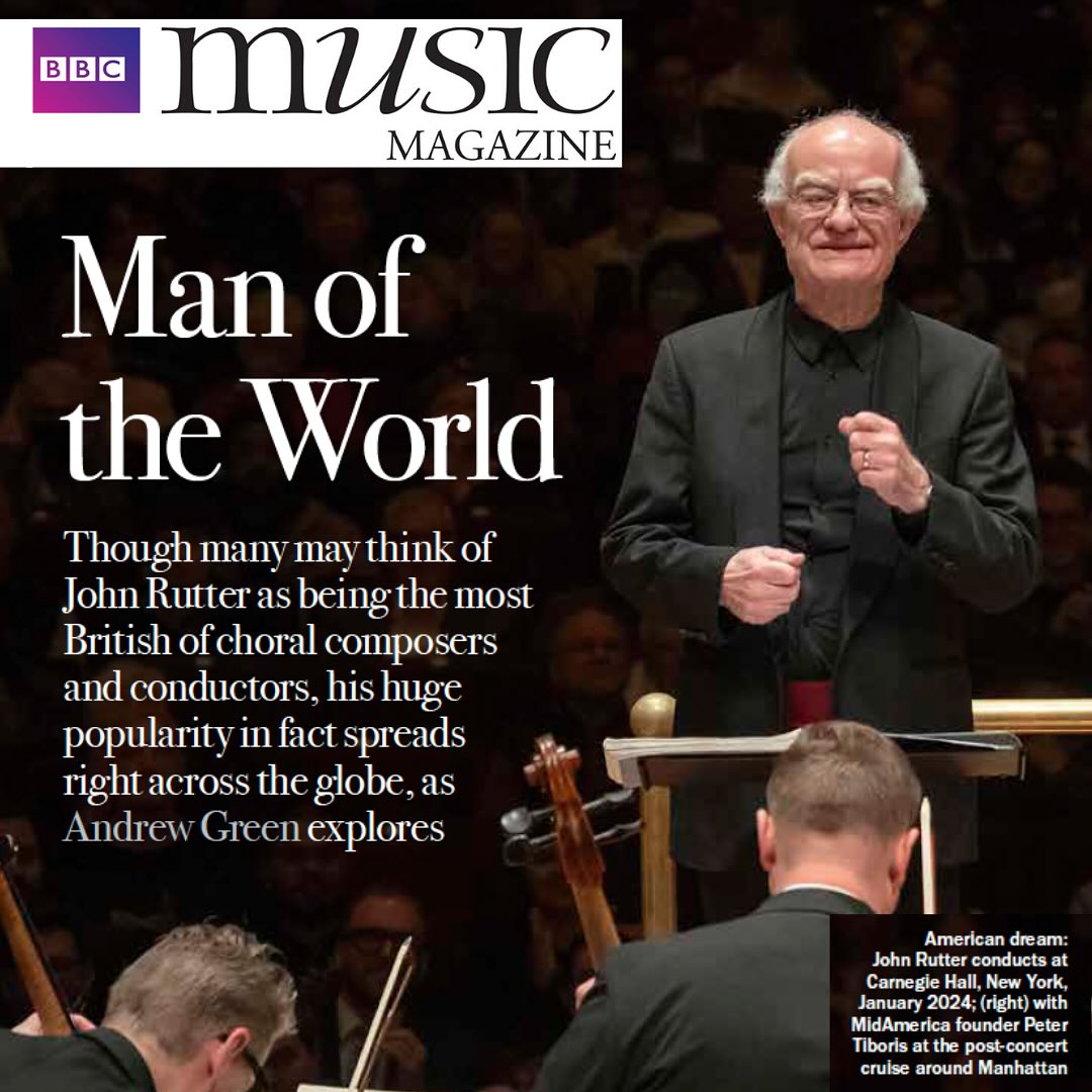 ✨ We’re honored that BBC Music Magazine is featuring Sir John Rutter’s remarkable legacy in celebration of his 80th birthday
🎶 The article highlights his long and meaningful relationship with MidAmerica Productions, reflecting on many years of collaboration and unforgettable performances.
✨We are grateful for the opportunity to be part of his extraordinary journey, and to see MAP’s history recognized on this international stage.
#JohnRutter #MidAmericaProductions #MAP2025 #BBCMusicMagazine #ChoralMusic