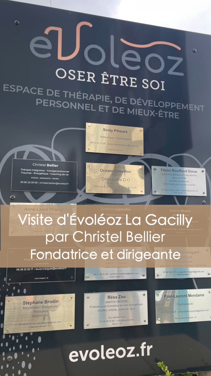 🌿 C’est la rentrée chez Évoléoz !
@christel.blr, fondatrice et dirigeante, vous fait visiter #Évoléoz La Gacilly, un lieu unique dédié au bien-être et au développement personnel.
💫 Envie de prendre soin de vous et de commencer la rentrée avec sérénité ?
📲 Réservez dès maintenant votre séance sur evoleoz.fr
et laissez nos praticiens vous guider vers un mieux-être complet.
📍 Évoléoz La Gacilly – 23 bis avenue des Archers
56200 La Gacilly
06 80 25 09 59
#Évoléoz #LaGacilly #BienÊtre #DéveloppementPersonnel #Thérapie #Accompagnement #Bretagne #OserÊtreSoi #Naturopathie #Énergie #Coaching