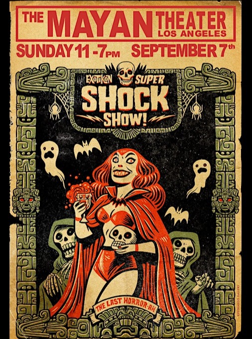 Los Angeles! I will be there with you this weekend! I'm bringing my brand of schlock choc- I mean SHOCK CHOC - to the @exotikonsupershockshow at the BEAUTIFUL Mayan Theater! Sunday, September 7th, it's a ONE day extravaganza, and also the LAST performance at the Mayan - it's closing down, it's the Last Horror-ah! Grab your tix now! Head to the @exotikonfestival bio for the link!
This is a VINTAGE SPOOK SHOW EXPERIENCE! In addition to the incredible Spooky Vendor Village (!), the SUPER SHOCK SHOW is steeped in classic HALLOWEEN and HORROR with non-stop entertainment. Spooky live music! Spooky magic! Ghoul-friend burlesque! Spooky Chocolate! Cocktails from the world famous @tongahut! Symposiums & ceremonies! PLUS: Two chances to join @sventikikirsten on an incredible guided backstage history tour of the Mayan! Your LAST chances (I might even have to step away from my booth for one of those...)
Share this post with someone you know who NEEDS to be there! We DARE you to join us!
#chocolate
#spookychocolate
#boozeinfusedbonbons
#rum
#finechocolatemadefun
#fairtradechocolate
#handmadechocolate
#twicethevice
#givegreatchocolate
#vintagemolds
#edibleart
#tiki
#horror
#popculture
#womenownedbusinesses
#indiemaker
#eatyourheartout
#darkchocolateart
#horrorchocolates
#gothtikichocolate