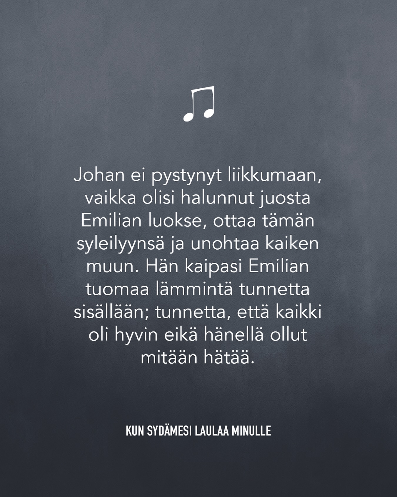 🎵
#omakustanne #kirjoittaminen #youngadult #ya #yakirjallisuus #fantasiakirjallisuus #kirjagram #nuortenkirjallisuus #urbaanifantasia #paranormaaliromantiikka #kirjailija #musiikki #bl #kunsydämesilaulaaminulle #kadonnutääni #kunäänesilöysiminut