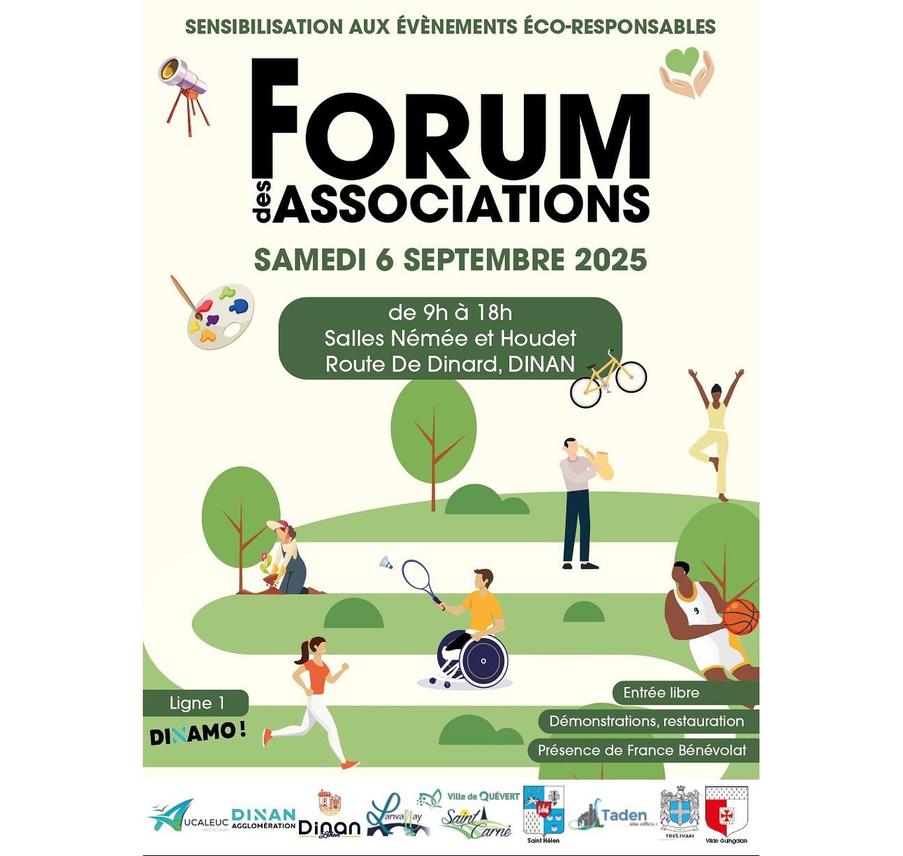 Hello a toutes et à tous, J’espère que vous avez passé un bon été. C’est la rentrée = Reprise du yoga !
Je serai présente aux forums des associations suivants
- Broons, vendredi 5 septembre 2025 (de 18h à 20h00)
- Dinan, samedi 6 septembre (de 09h à 18h)
- Pluduno, samedi 6 septembre (de 10h-17h)
pour présenter mon activité dans ces communes. N’hésitez pas à venir me voir et à partager : )
Les cours à Saint Méloir des Bois (22980) auront lieu le lundi, à la salle des fêtes. 2 séances vous sont proposées :
- 16h15 - 17h45
- 19h - 20h30
Séance découverte le 8 septembre (16h15 et 19h), puis première séance le 15 septembre.Pour réserver votre place avant les forums, vous pouvez me contacter et je vous transmettrai la fiche d’inscription de l’association.
De nouveaux cours seront également proposés à :
Dinan, Maison des Associations, La Source
Dinan, La Salle Claude Haley (salle du Clos Gastel) près du Centre LeClerc
Pluduno, Salle Chateaubriand
Broons, Salle de Danse, Maison des Associations
Je vous communiquerai les dates et horaires de ces nouvelles séances prochainement.
Samedi 6 septembre (9h-18h) - pour info, les forums de Pluduno et Dinan ayant lieu le même jour, je vais devoir jongler et aller de l’un à l’autre, mais quelques membres de l’association « YOGA FOR LIFE » seront présents.
A partir de septembre les cours proposés à Saint Méloir des Bois le seront via une association nouvellement créée, « YOGA FOR LIFE », l’une des associations avec laquelle j’aurais le plaisir de travailler cette année.
Si vous souhaitez passer un moment avec nous n’hésitez pas !
Au plaisir de vous voir!
__
Eva Cmarova (Evi Sola Yoga)
Professeur diplômée de Yoga (Adultes/ Enfants)
www.evisolayoga.com
07.74.88.72.18