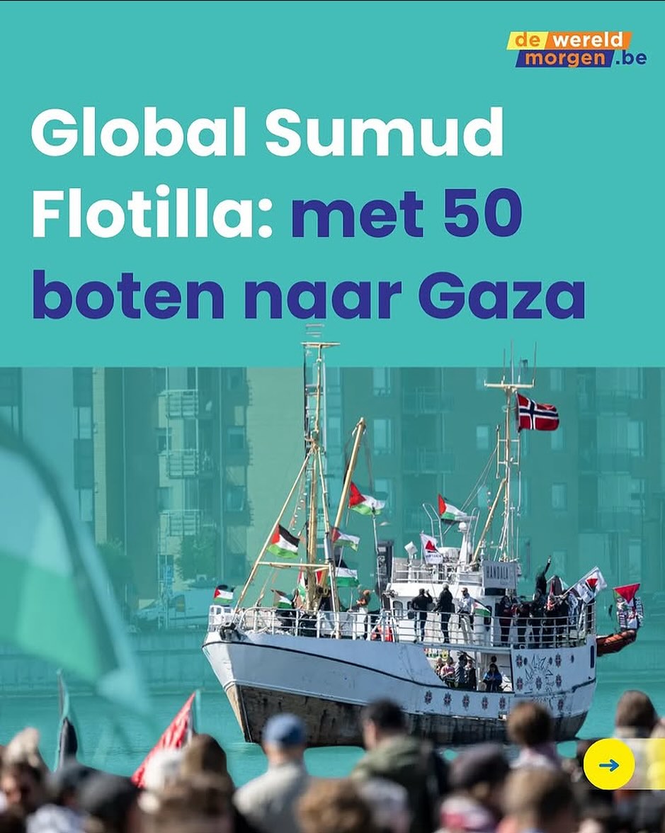 @gazafreedomflotilla @globalsumudflotilla @globalmovementtogaza.be riep op met zoveel mogelijk boten de illegale bezetting van Israel te doorbreken en dringende hulpgoederen te leveren aan Palestina. Daar werd gehoor aan gegeven. Vandaag vertrekken er maar liefst 50 boten uit 45 verschillende landen richting Gaza waaronder ook @resgieghase die vele wel zullen kennen vanuit onze eigen queer community. Volg hun allemaal voor updates! Het maakt me zorgen dat de bemanning van de vorige pogingen illigaal opgepakt werden door het Israelische leger, afgezonderd werden in kamertjes met constant TL licht en luide muziek, geen stoel of bed, tot ze het papier ondertekende om nooit meer terug te komen. 10 Belgen gaan vandaag mee, terwijl premier de wever telkens de kant van Israel gekozen heeft en niet in staat is om diplomatieke gesprekken op te starten, een @nmbs.be die een vrijgeleide krijgt om miljarden te investeren in een bedrijf dat actief Palestina koloniseert en participeert aan de genocide, wat ook nogeens ten koste van de eigen Belgische werkgelegenheid gaat. Ik maak me zorgen maar met de hoop dat de bezetting nu doorbroken mag worden. Heel veel succes aan deze moedige mensen ❤️ en vergeet niet op 7 september mee te stappen in de betoging tegen de kapitaliseringsdrang van onze regering en tegen de meest zichtbare genocide die we ooit te zien hebben gekregen.
#freedomflotilla