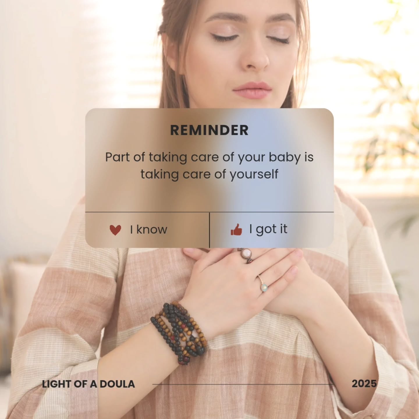 Since we were little girls, we werr taight to give before we receive.
But today, our voices rise.
Women matters. 💛
Mothers matter. 💛
Start with this little moment today :
✨ Take five minutes just for you,
Close your eyes, breath and come back to yourself.
Now repeat with me :
" I am matter because when I care for myself , I also care for my child " ✨💛
Tell me in the comment how do you feel now ? 💛
#mothermatter
#fourthtrimester #postpartummatters #takeamoment
#sisterhood #mumtobeuk
#bristolmums
#motherthemother