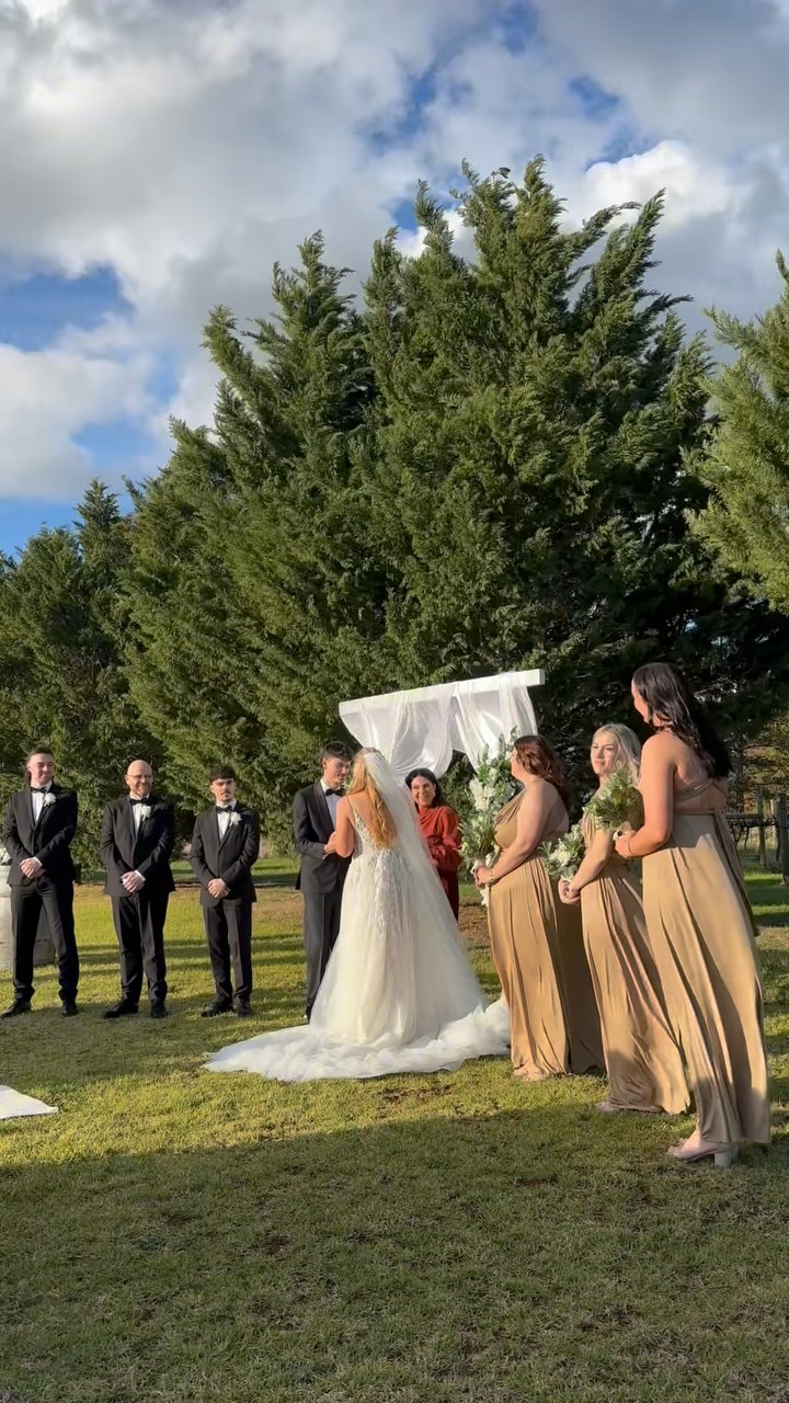 Just Married ❤️ Lauren & Travis
The rain cleared, the sun came out, and it felt like the day knew it had to shine just for them. 💓
Surrounded by 90 of their closest family and friends, their ceremony wasn’t just beautiful, it was deeply meaningful. Their vows, their laughter, and even their tears reflected what marriage is truly about, choosing each other, today and every day. ❤️
It was such an honour to be their celebrant and witness the beginning of this new chapter. Wishing Lauren & Travis a lifetime of love and happiness. 💕
⭐️⭐️⭐️⭐️⭐️ to these incredible vendors I worked with
💒 @witchmountestate
🎤 @celebrant_ruby
📸 @dreamlifemelbourne
🎻 @matthewlimmusic
#melbournecelebrant #melbournewedding #melbourneweddings #celebrantmelbourne #melbourneweddingcelebrant #melbournebrides #melbournebride