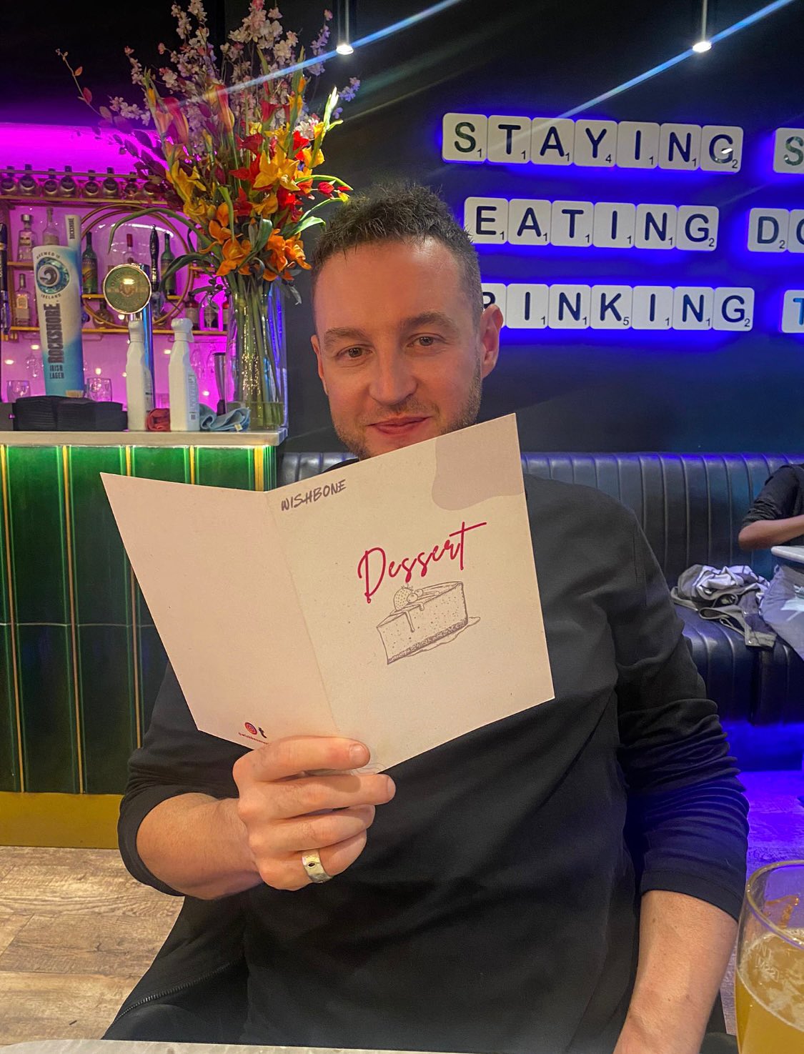 Pretty cool to see something you’ve designed in action and doing its job perfectly!
Finally got in to @wishbonerestaurants to check out the print on their new menus, and to try out their food 🍽️🍗🍟🍪🤤
Definitely a different one for @offbeat_graphics, I ended up designing the whole set of dinner, dessert, drinks and brunch menus and couldn’t be happier with the results.
#wishbonerestaurant #offbeatgraphics #menudesign #dublinfoodguide #branding