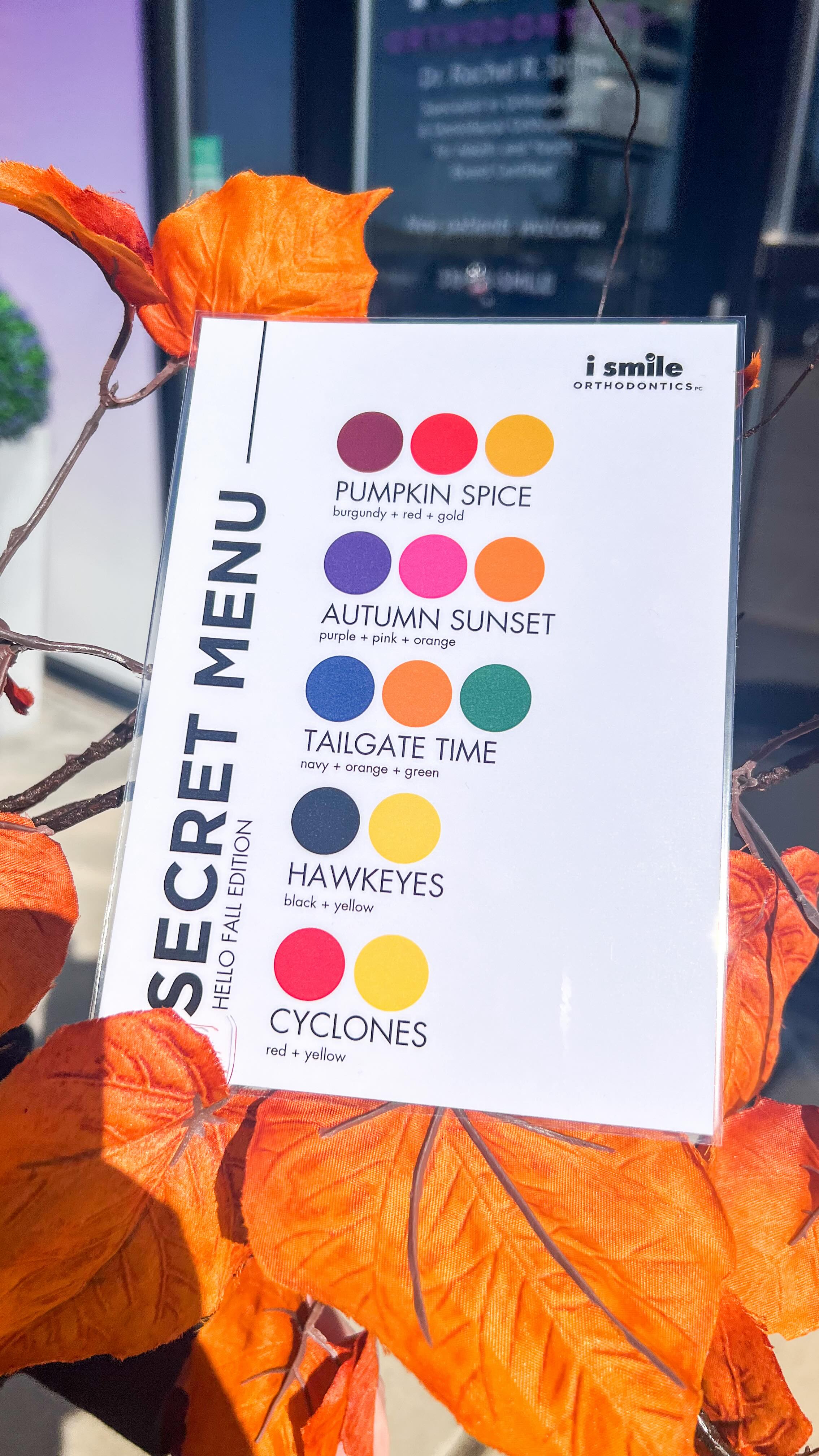 We ready forโฆ F A L L! ๐๐
Weโre kicking off this Fall season with a NEW not so secret, secret menu!๐๐ผ Give our office a call to schedule your color change in preparation for the big game this weekend!๐๏ธ