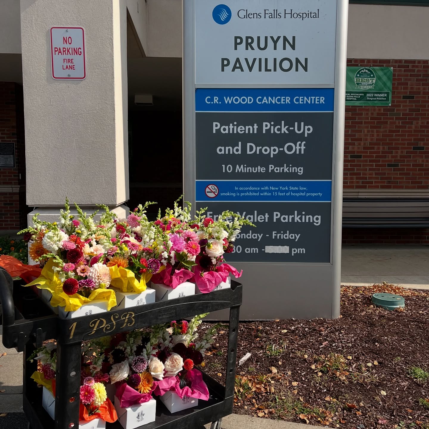 Today we dropped off 20 arrangements at the C.R Wood Cancer Center. My sweet babies had their little hands in all of it, and my heart could burst knowing this small act of kindness might make someone smile. Showing my kids the joy of giving is the best gift of all! My favorite yearly donation!