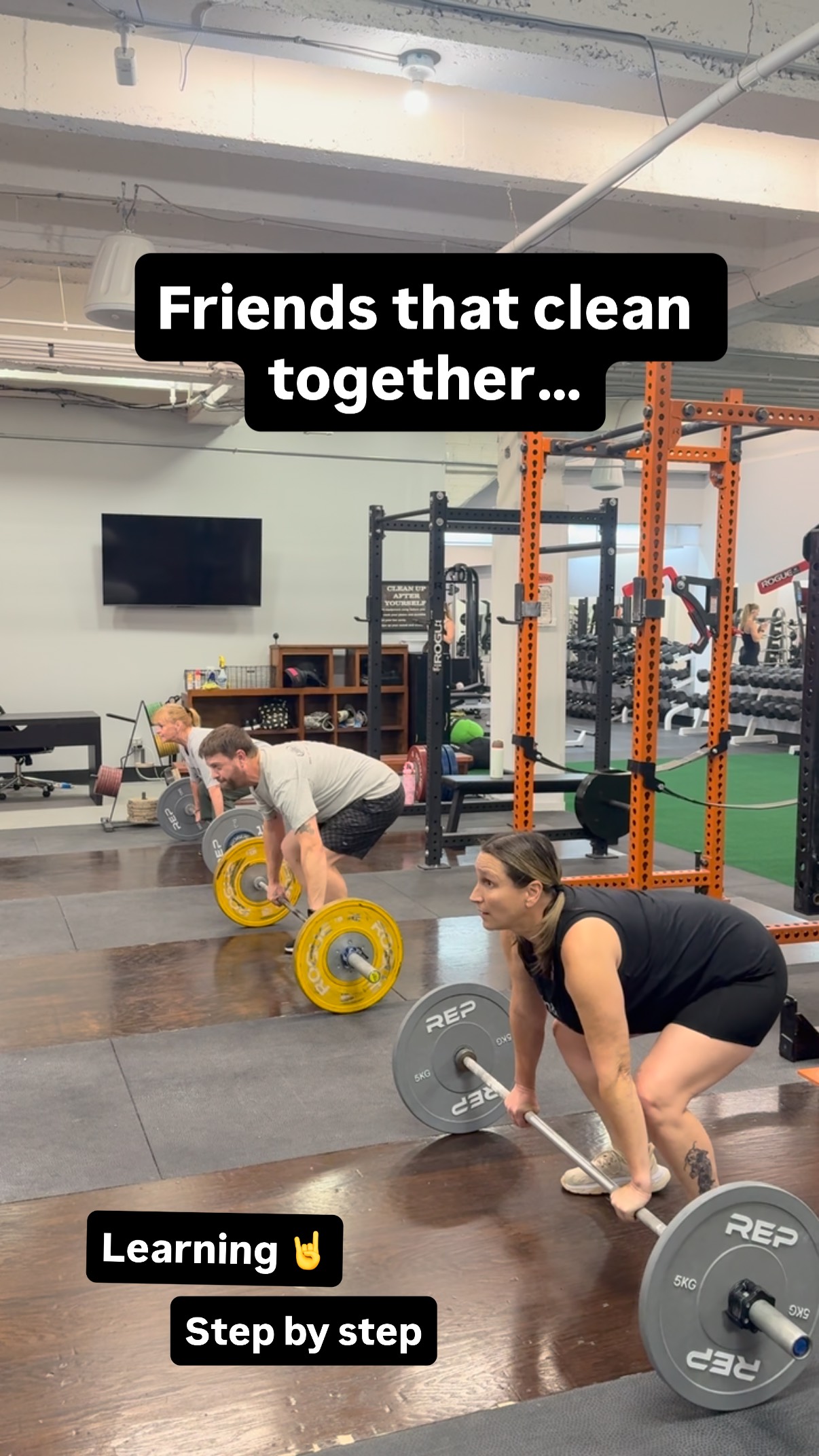 Friends that clean together stay together! Some newer clients training together all in different stages of leaning to clean, all with different struggles, but working together! Awesome progress! Stay tuned!💪😁
Training @bodyfitkansascity basement! More to come!
.
.
.
.
.
#weightlifting #kansascity #usaweightlifting #olympiclifting #progress #friends #friendsthatworkouttogetherstaytogether #cleans #learningisfun
