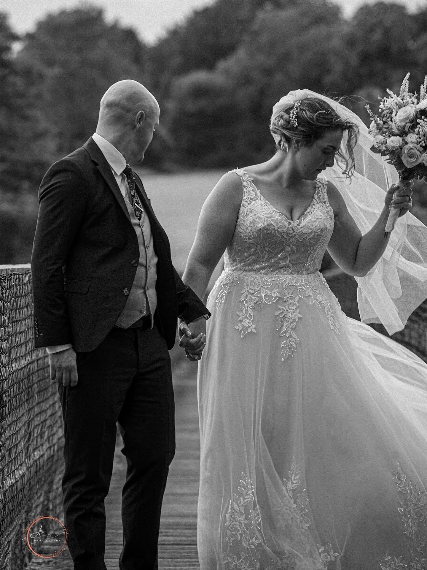 “In this little moment, forever begins.” 💍✨ Adore this photo of these Newly weds #justmarried