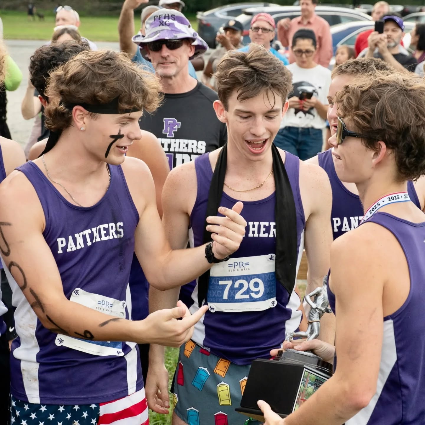 Kudos to @gavman_02 and the rest of the @pfhsxctf team for a solid win in an old school duel meet against their rival high school. Way to go to campers Gavin, Drew Barry and Nick Renzoni on helping your team to the W.