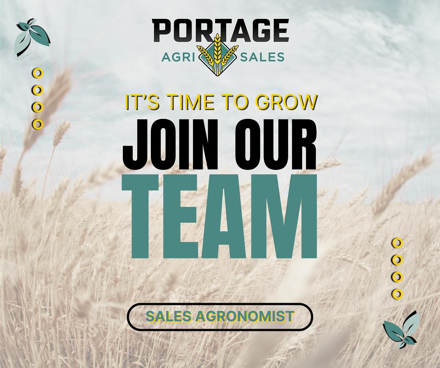 🌱Are you or someone you know looking for a position in Agriculture? We are seeking a dynamic & knowledgeable Sales Agronomist to join our team for a term position in the new year. (Flexible on start date)
As a sales agronomist, you’ll play a crucial role in promoting & expanding our seed, crop protection & fertilizer sales.
Your responsibilities will include:
Product Promotion, Customized Solutions & most importantly Customer Engagement.
Qualifications:
-Agriculture degree or diploma, focusing on Agronomy preferred
- A minimum Class 5 valid drivers license
- Strong communication & interpersonal skills
- Highly self-motivated, organized & detail oriented.
- You have knowledge of farm related goods and experience in a farm environment.
Join our team & contribute to the success of local farmers! Apply now by sending your resume to mmoran@portageagrisales.ca
While we encourage & appreciate applications from all qualified candidates, only those selected for an interview will be contacted.
Thank you. 🌱