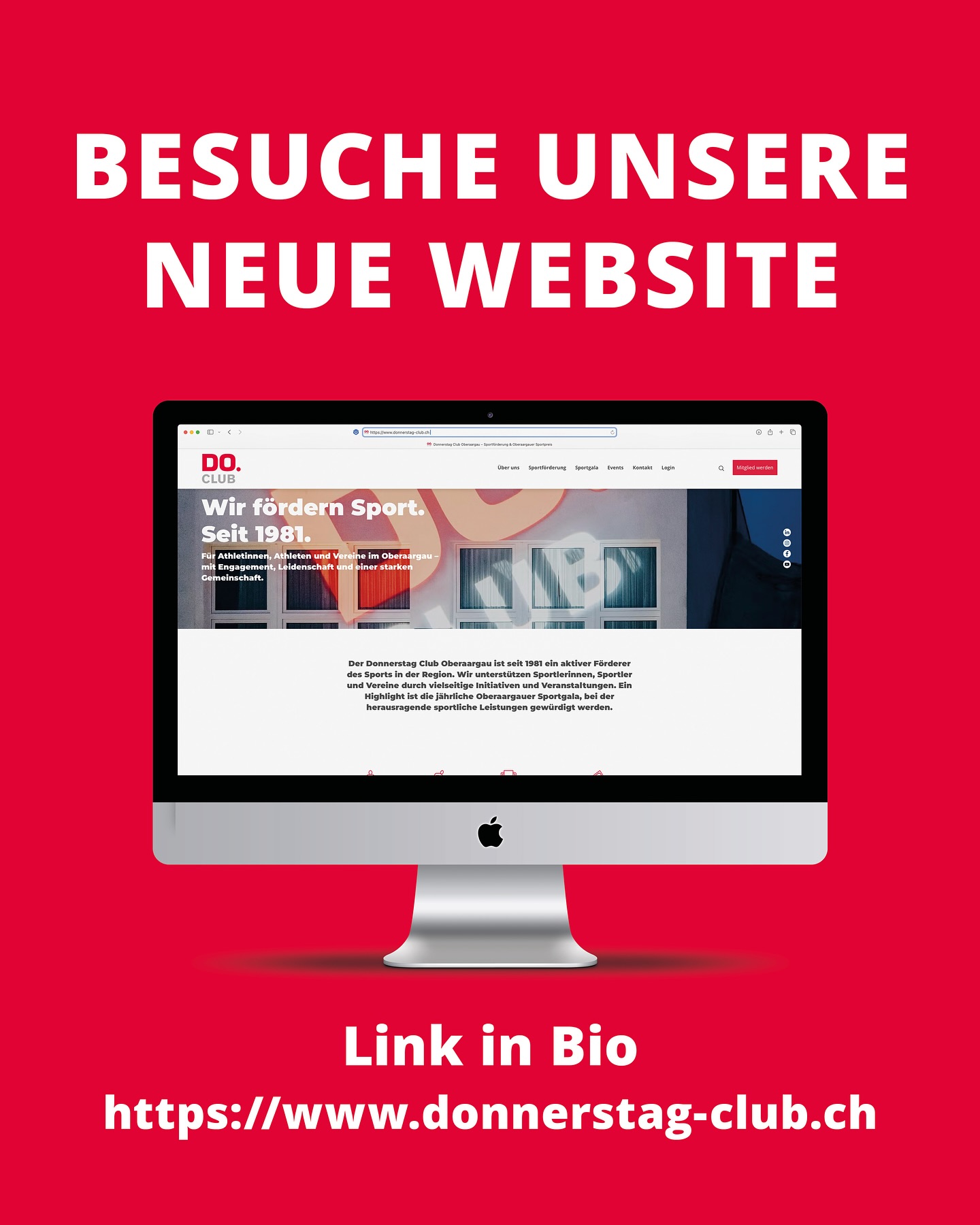 Der Donnerstag Club Oberaargau präsentiert sich ab sofort moderner, übersichtlicher und mit allen wichtigen Infos zu unseren Aktivitäten.
👉 Jetzt entdecken, Veranstaltungen checken und immer auf dem Laufenden bleiben:
https://www.donnerstag-club.ch/
#donnerstagclub #donnerstagcluboberaargau #newwebsite #checkitout #langenthal