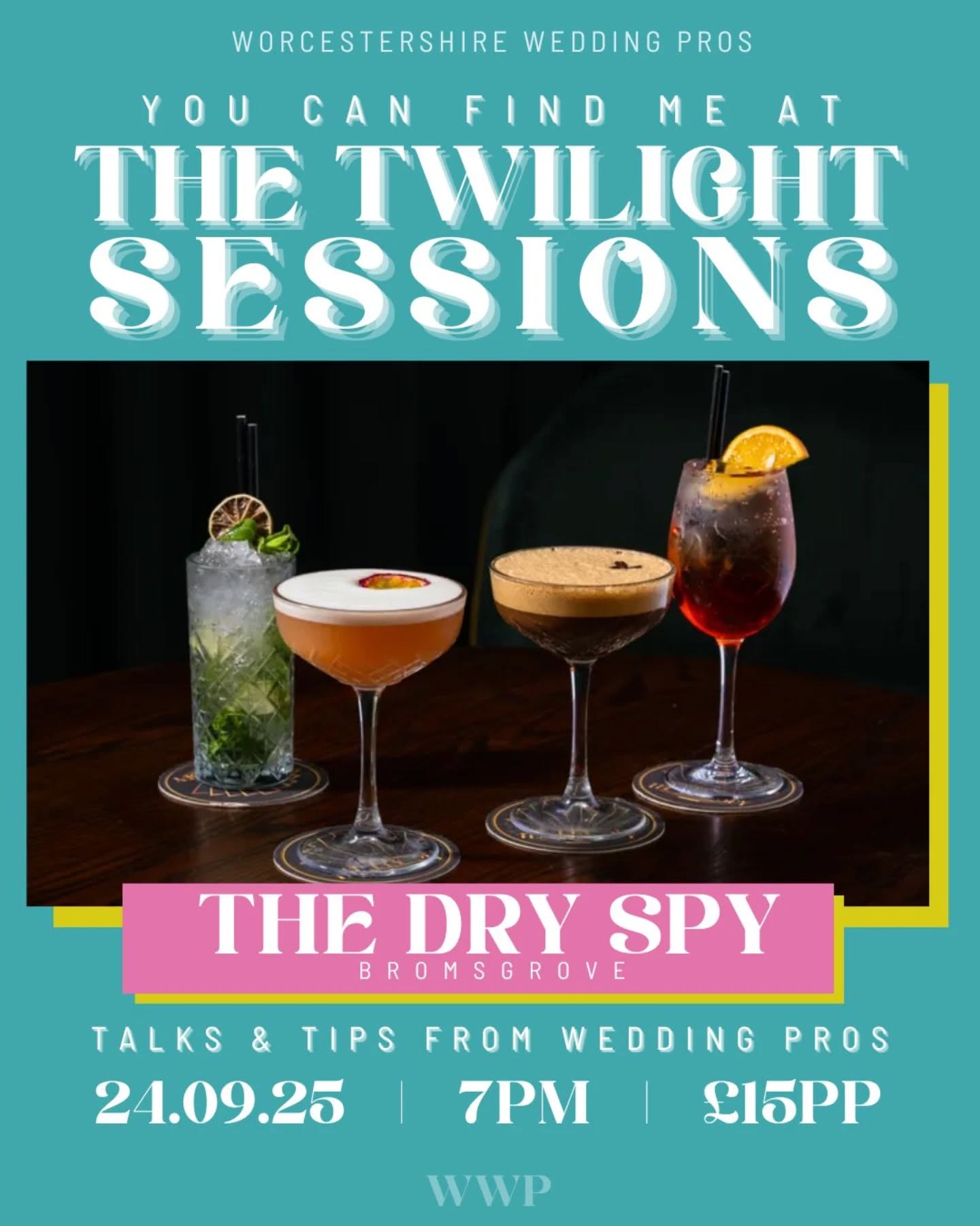 I'm so excited to say that I'll be talking at The Twilight Sessions Worcestershire Wedding Pros event at the end of the month!
It's being held at @thedryspy in Bromsgrove, on 24th September, 7pm and it's all about tips and tricks from wedding pros and I'll be talking about what to put on your wedding stationery, when to send it, the types of stationery you could have and a few other bits too!
There are some amazing people talking and it will be such a great event if you're planning a wedding right now!
Planner: @worcestershireweddingplanner
Celebrant: @treasuredwordscelebrant
Styling: @theweddinghouse_droitwich
Photography: @nickbrightmanphotography
(Tbc)
Florist: @muckhomenfloral
Stationery: @lucyandbug_stationery
Bridalwear: @perfections_bridal_studio
If you'd like to come along you can get your ticket from here - http://wwpdryspy.eventbrite.com ✨
Hope to see you there! ❤️🧡