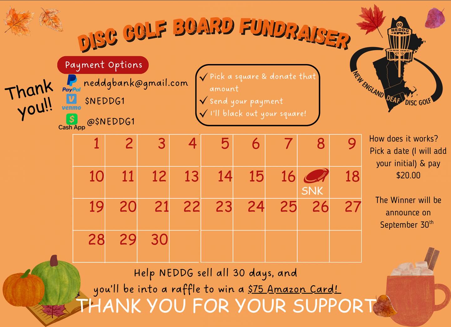 Fundraiser Flyer September