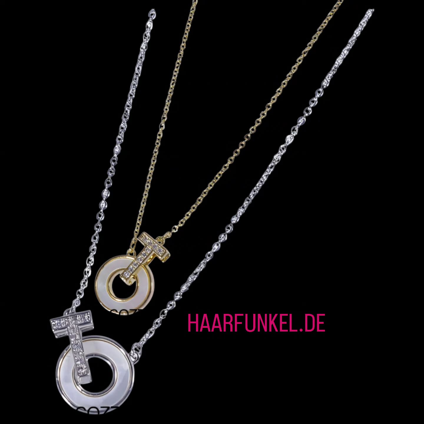 Zirkonia & "Perlmutt"
Collier Z722
www.haarfunkel.de
#collier #halskette #kettchen
#haarfunkel #lemperaccssoires
Deutscher Shop, deutsches Lager, DHL Versand